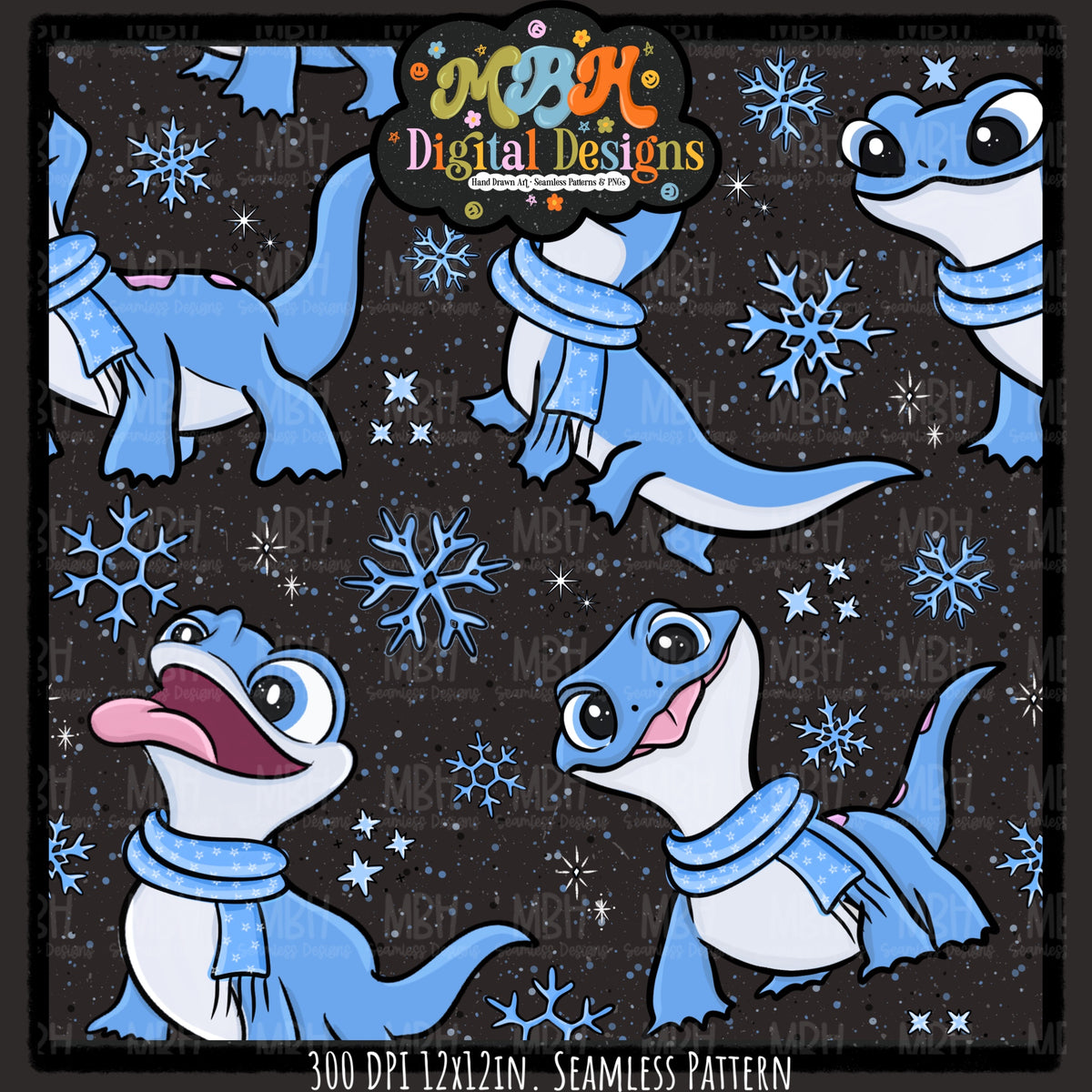 Bruni Seamless Pattern // PNG // Assorted Colorways