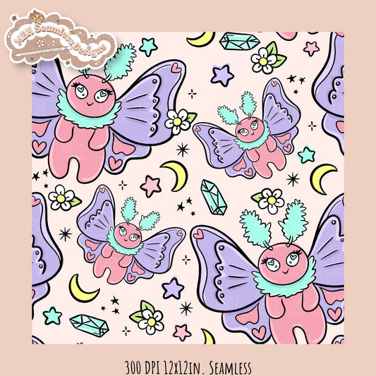 Cryptid • Hextober 25 // Seamless Pattern // PNG // Assorted Colorways