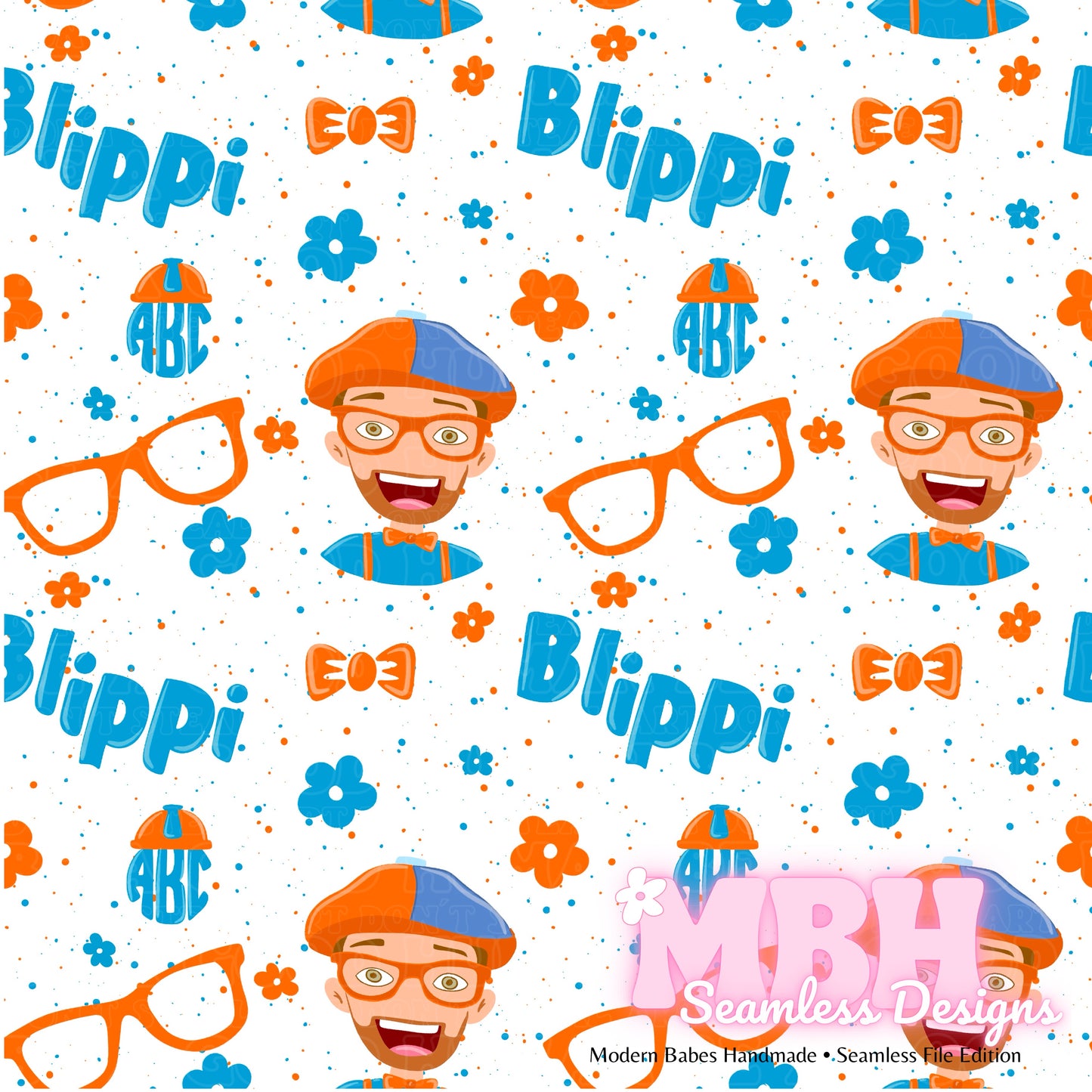 Floral Blippi SPEX Seamless Pattern MULTIPLE COLORWAYS