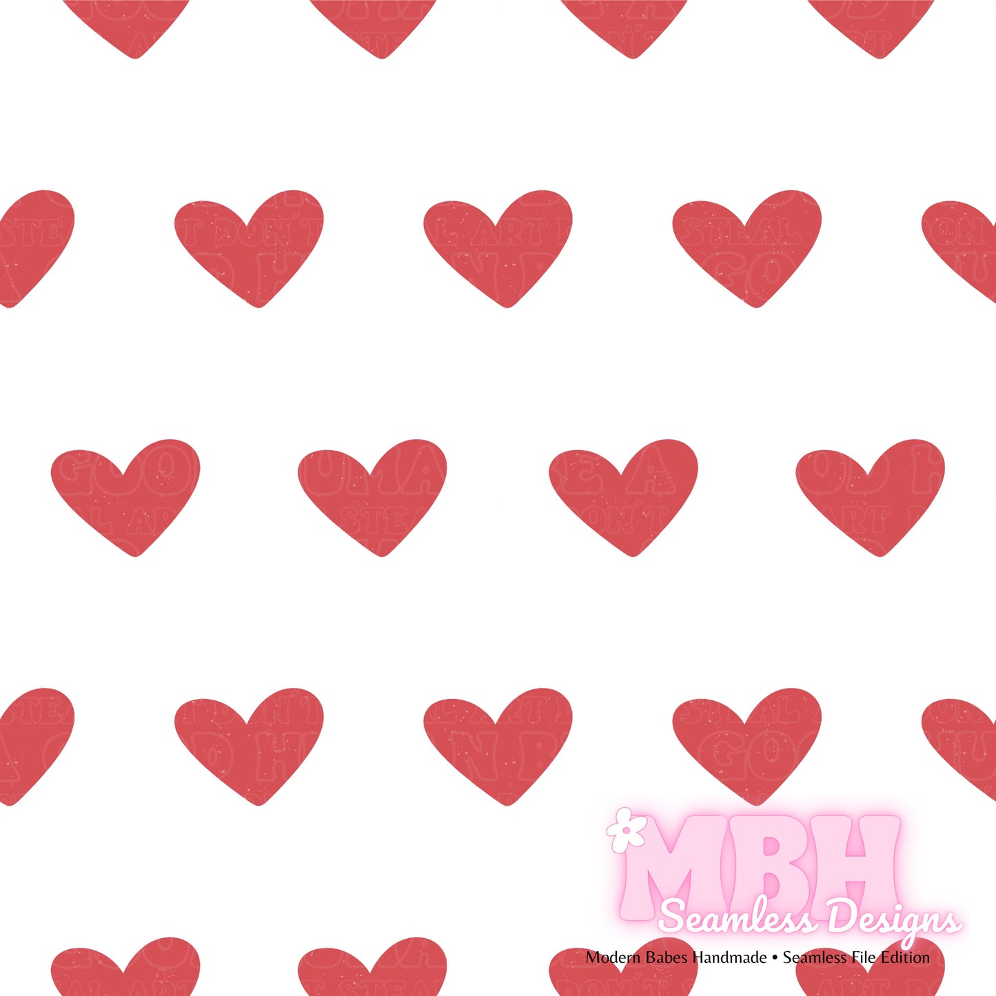 Distressed Hearts Assorted Colors Seamless Patterns