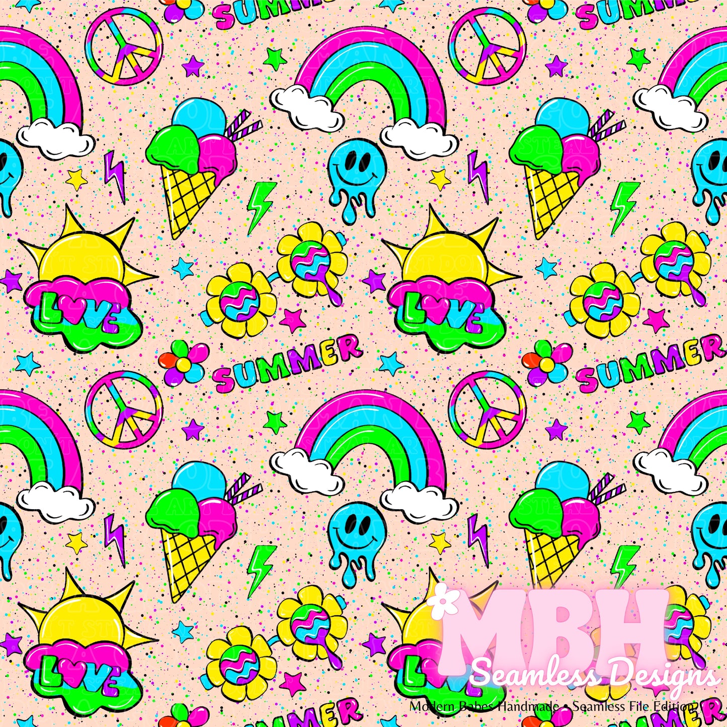 Neon Groovy Summer SWIM SAFE MULTIPLE COLORWAYS