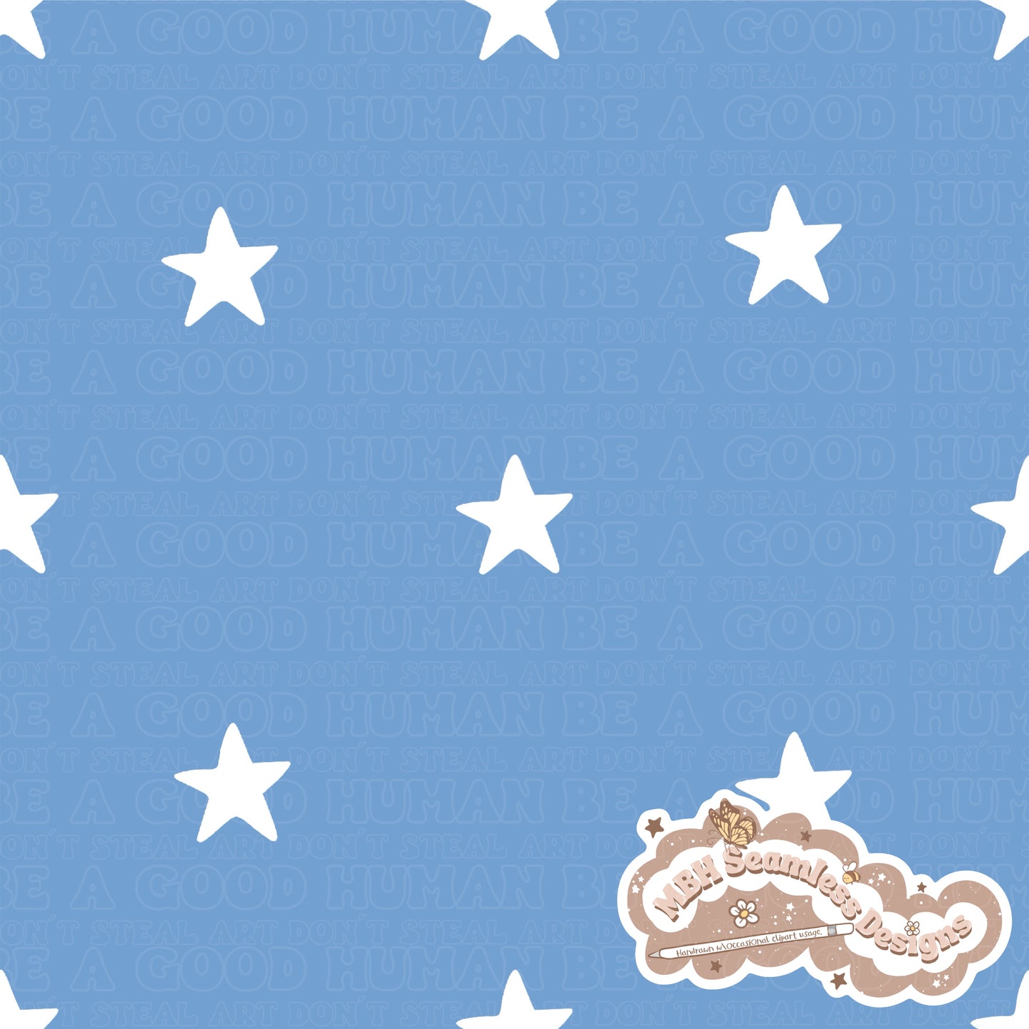 Patriotic Frozen Seamless Pattern // COORD