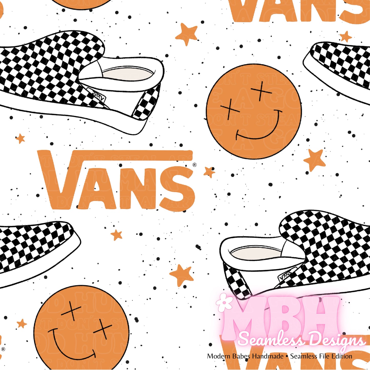 Spex Vans Seamless Pattern MULTIPLE COLORWAYS
