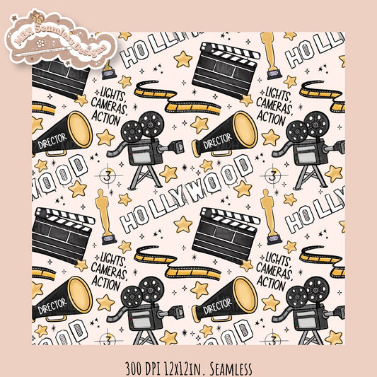 Movies • Hextober 25 Seamless Pattern // Assorted Colorways
