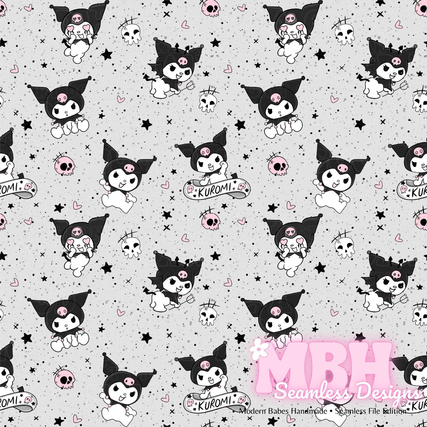 Kuromi Spex Seamless Pattern MULTIPLE COLORWAYS