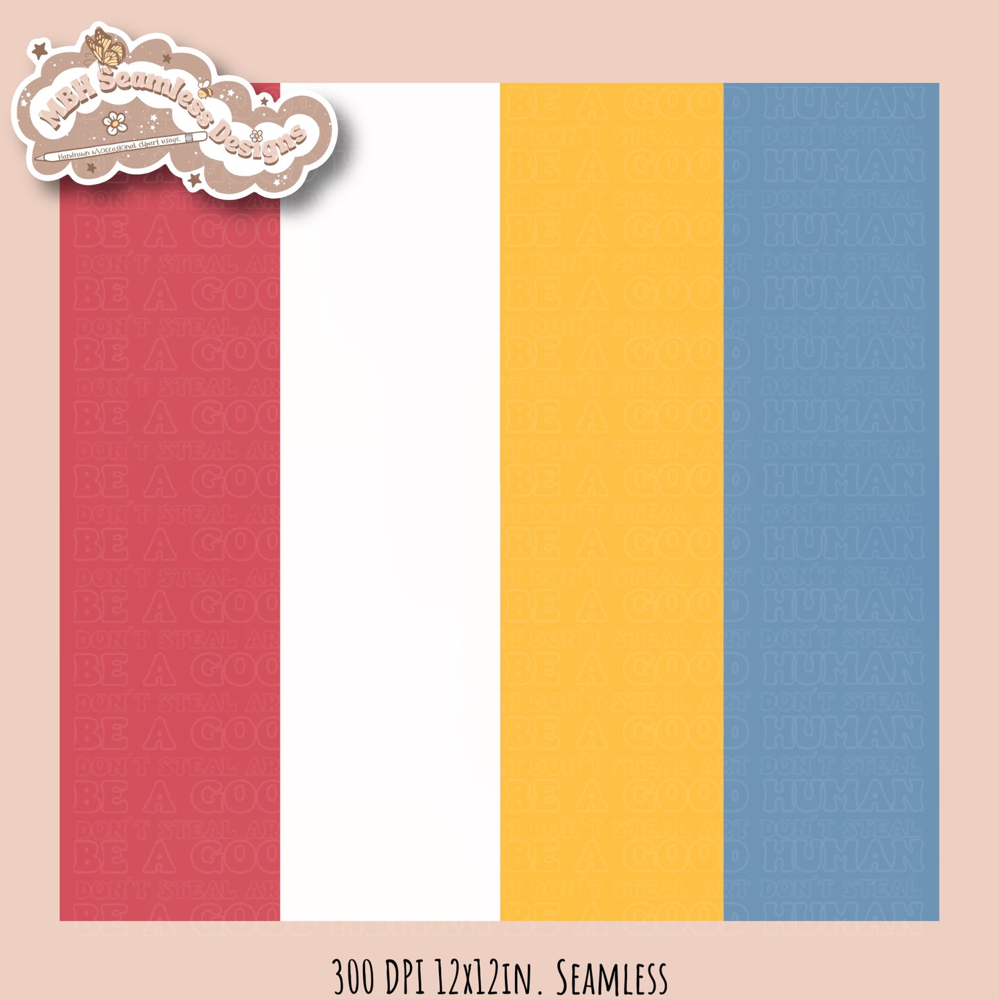 Lilo Stitch Beach Seamless Pattern & PNG MULTIPLE COLORWAY OPTIONS