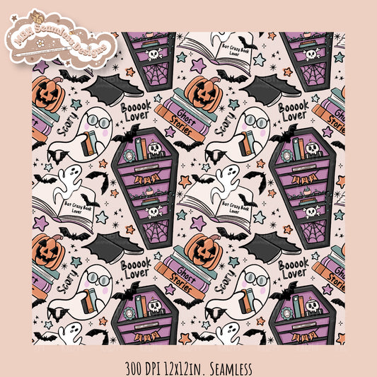 Books • Hextober 25 // Seamless Pattern // Assorted Colorway Options
