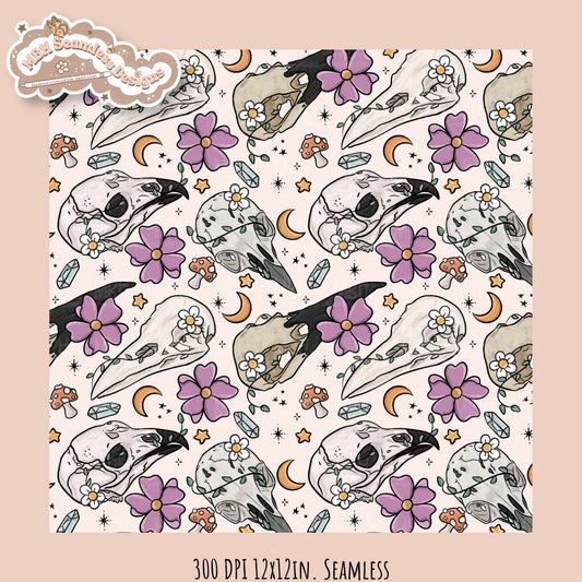 Hextober 25 • Oddities Seamless Pattern // PNG // Multiple Colorway Options