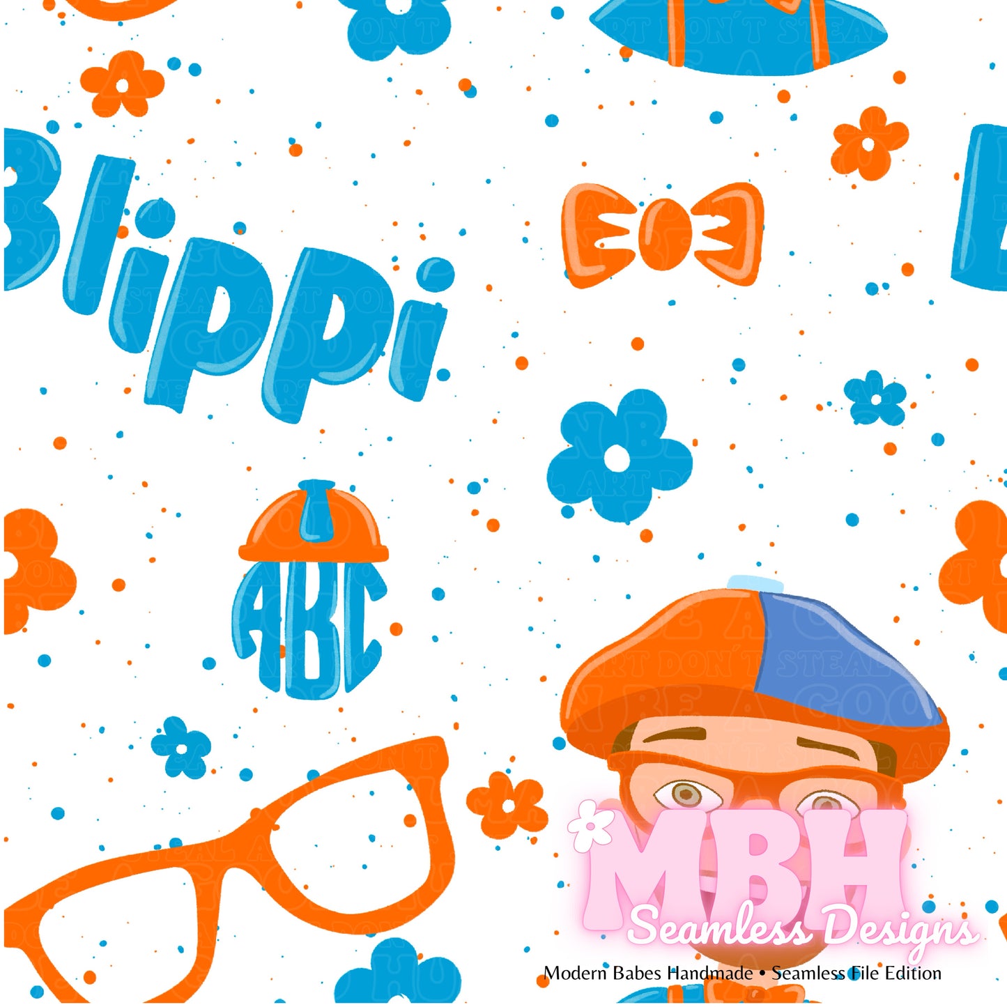 Floral Blippi SPEX Seamless Pattern MULTIPLE COLORWAYS
