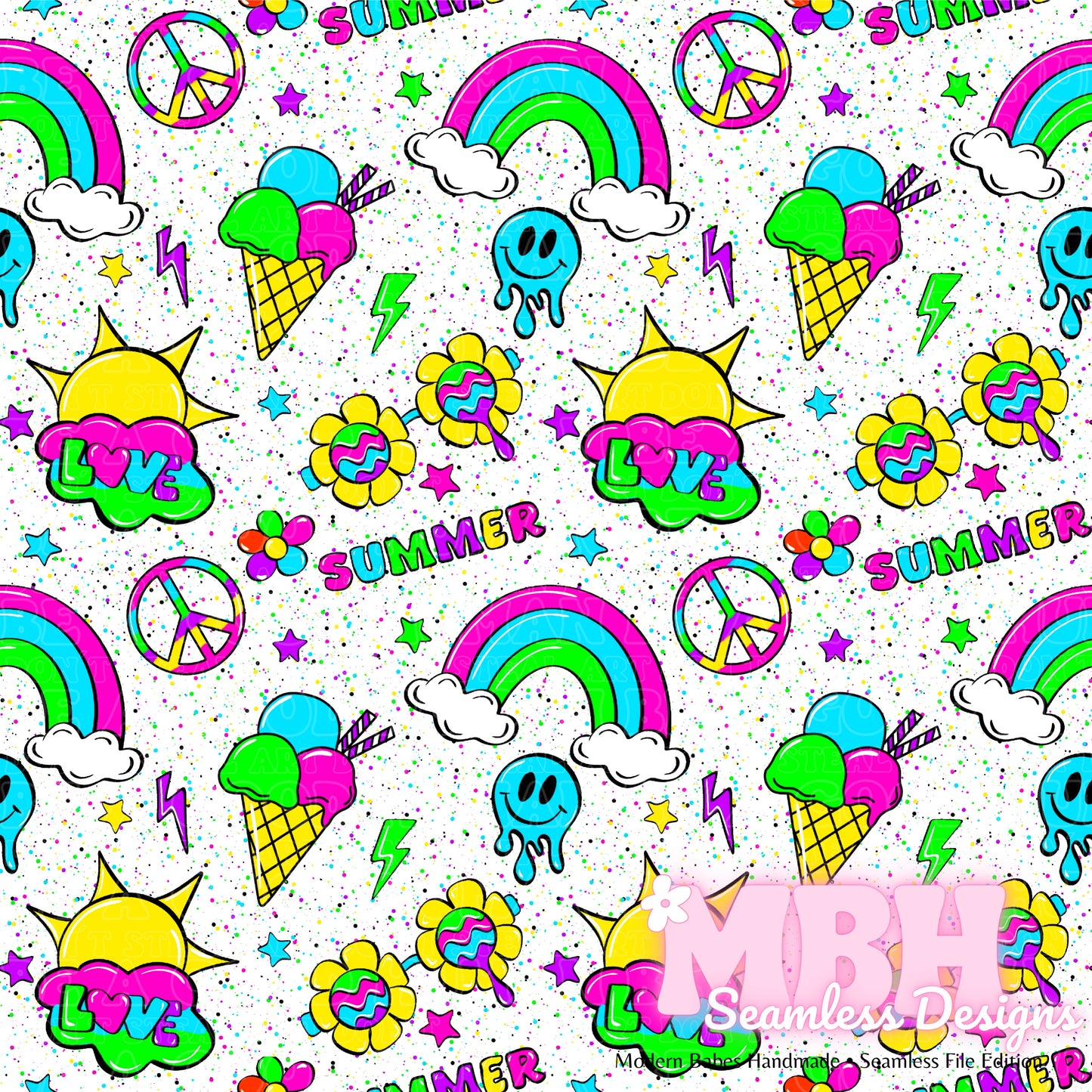 Neon Groovy Summer SWIM SAFE MULTIPLE COLORWAYS