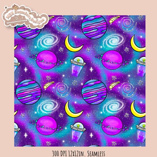 Galaxy • Hextober 25 Seamless Pattern // Assorted Colorways