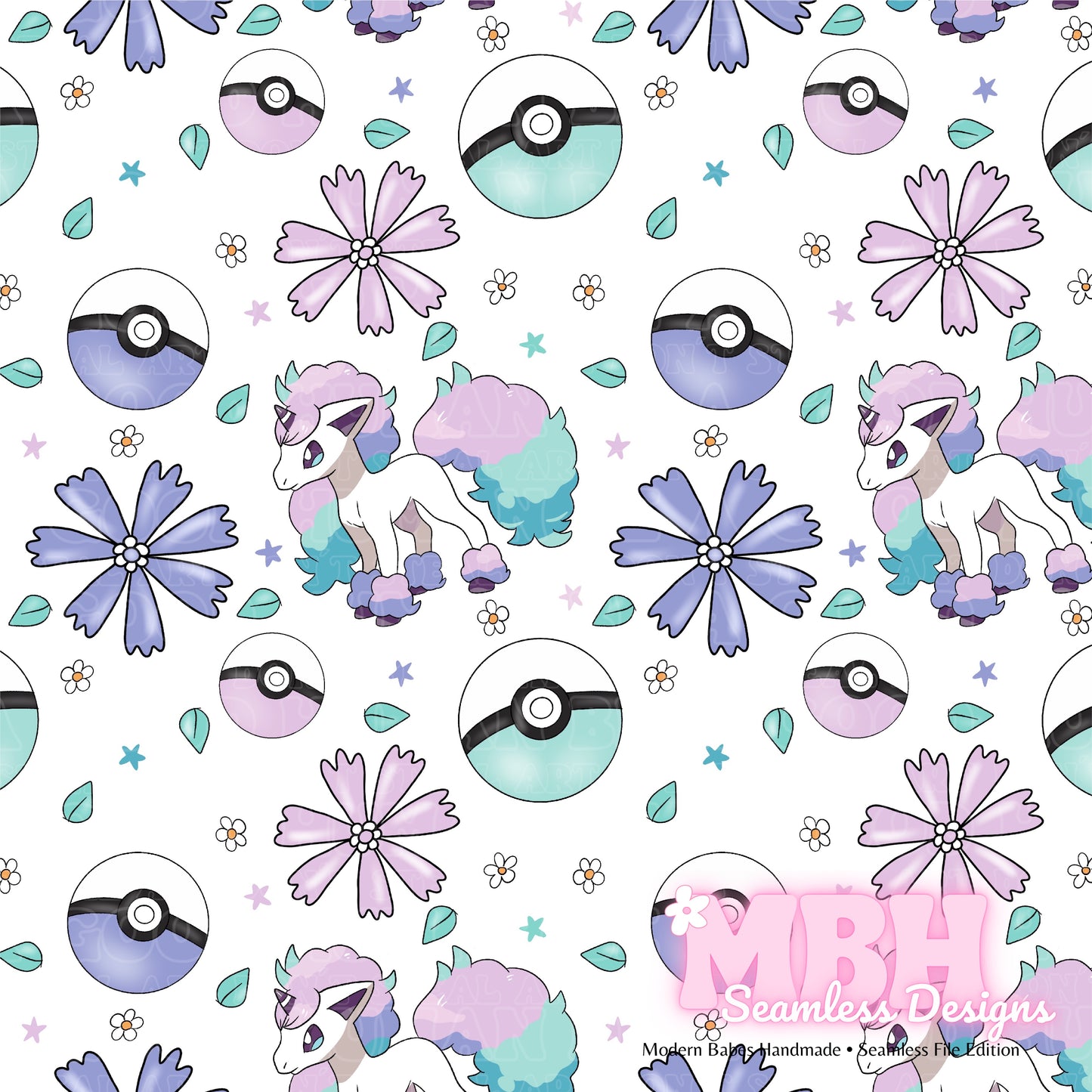 LIMITED Galarian Floral Seamless Pattern