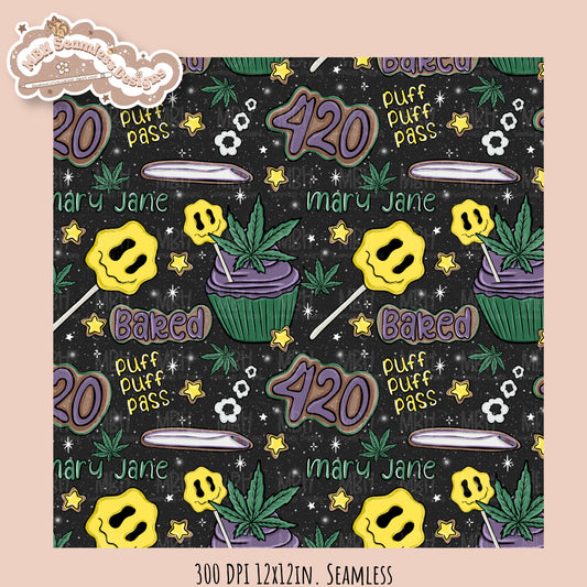 Baked • Hextober 25 // Seamless Pattern // PNG // Assorted Colorways