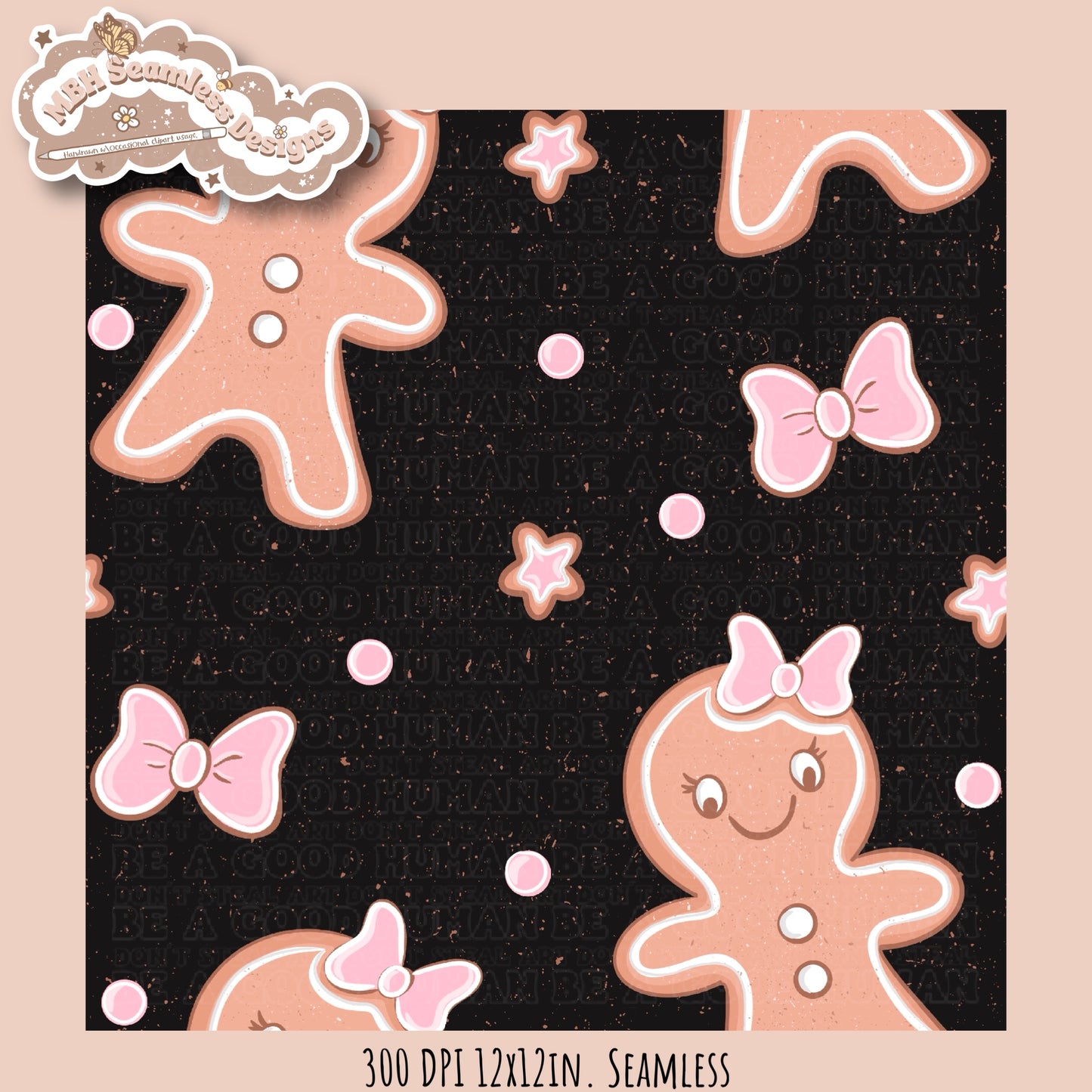 Pink Gingerbread Girl MULTIPLE COLORWAYS