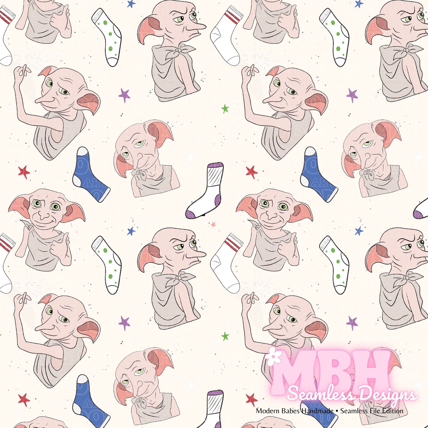 Starry Dobby Seamless Pattern