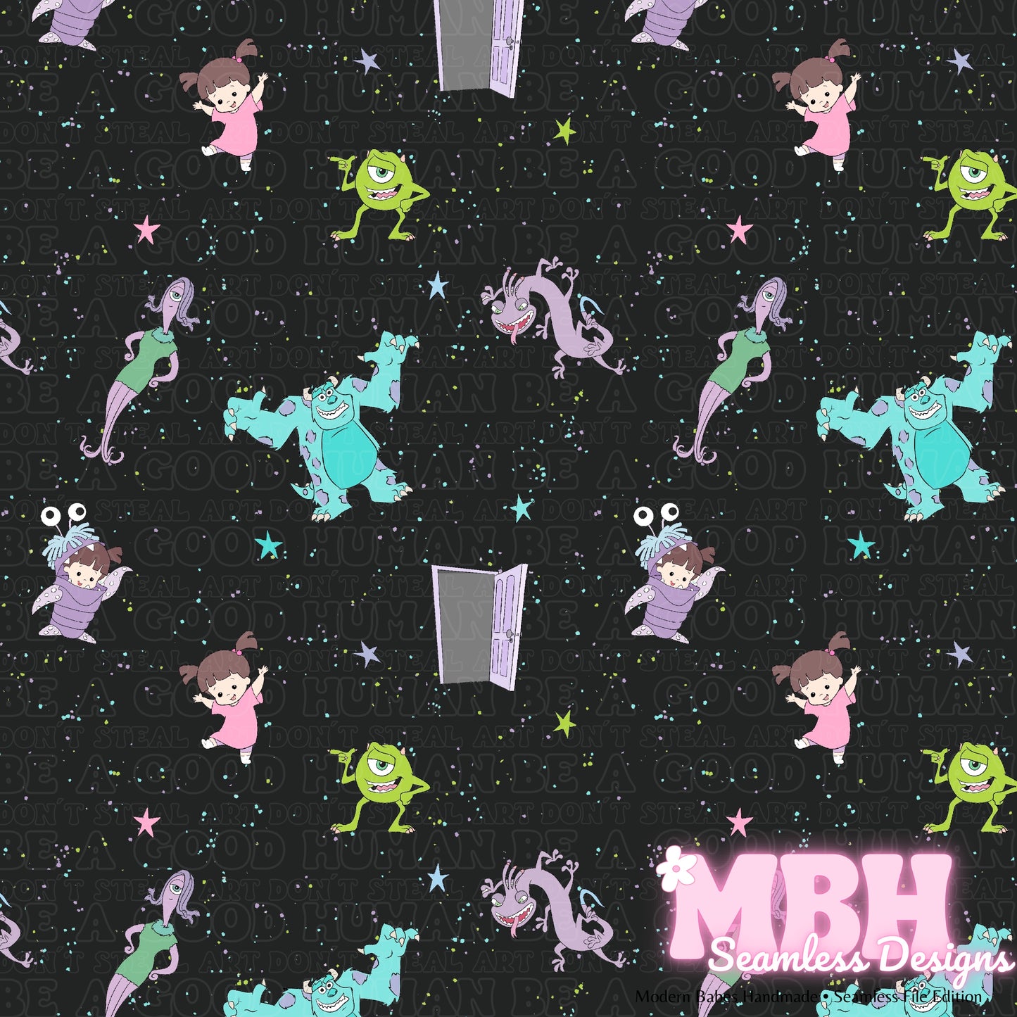 Monsters Inc. Seamless Pattern