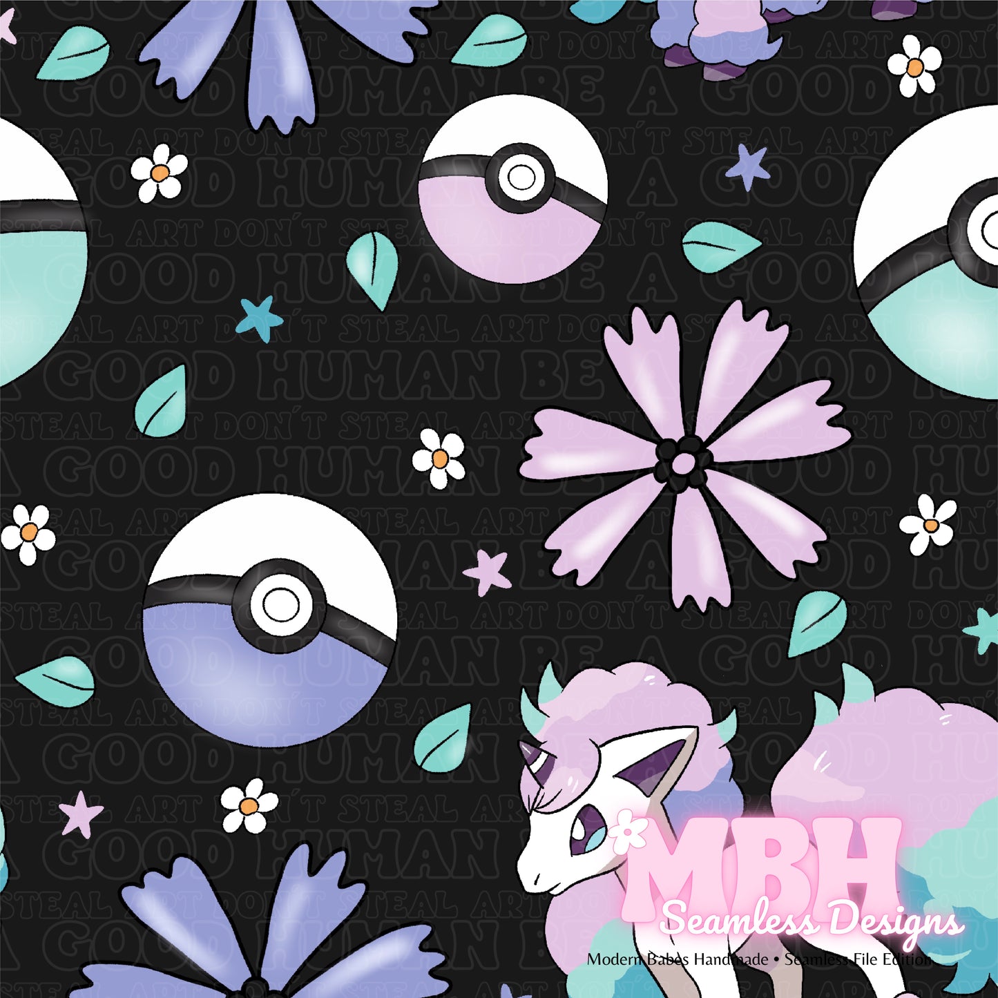 LIMITED Galarian Floral Seamless Pattern