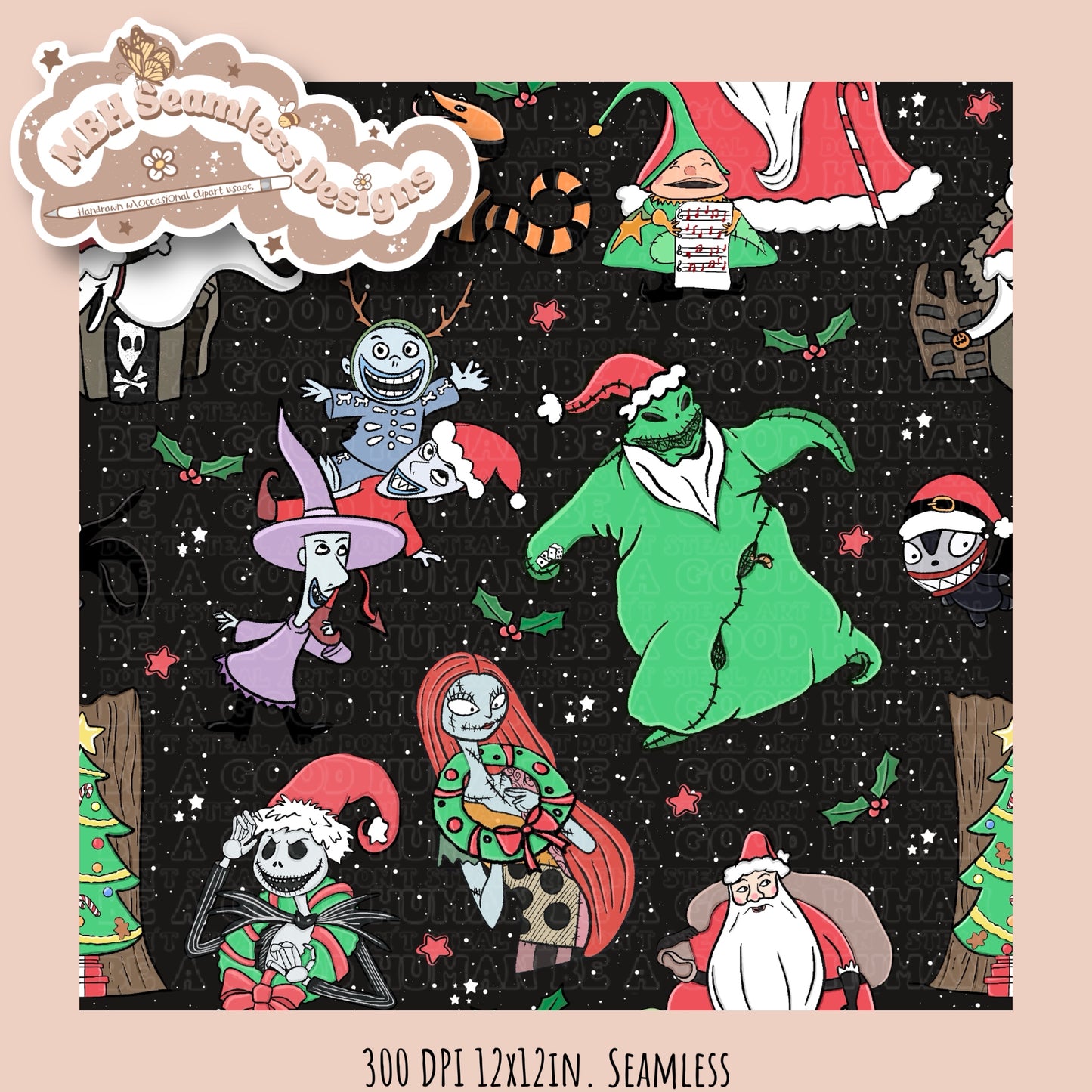 Christmas Starry Spex NBC ASSORTED COLORS Seamless Pattern