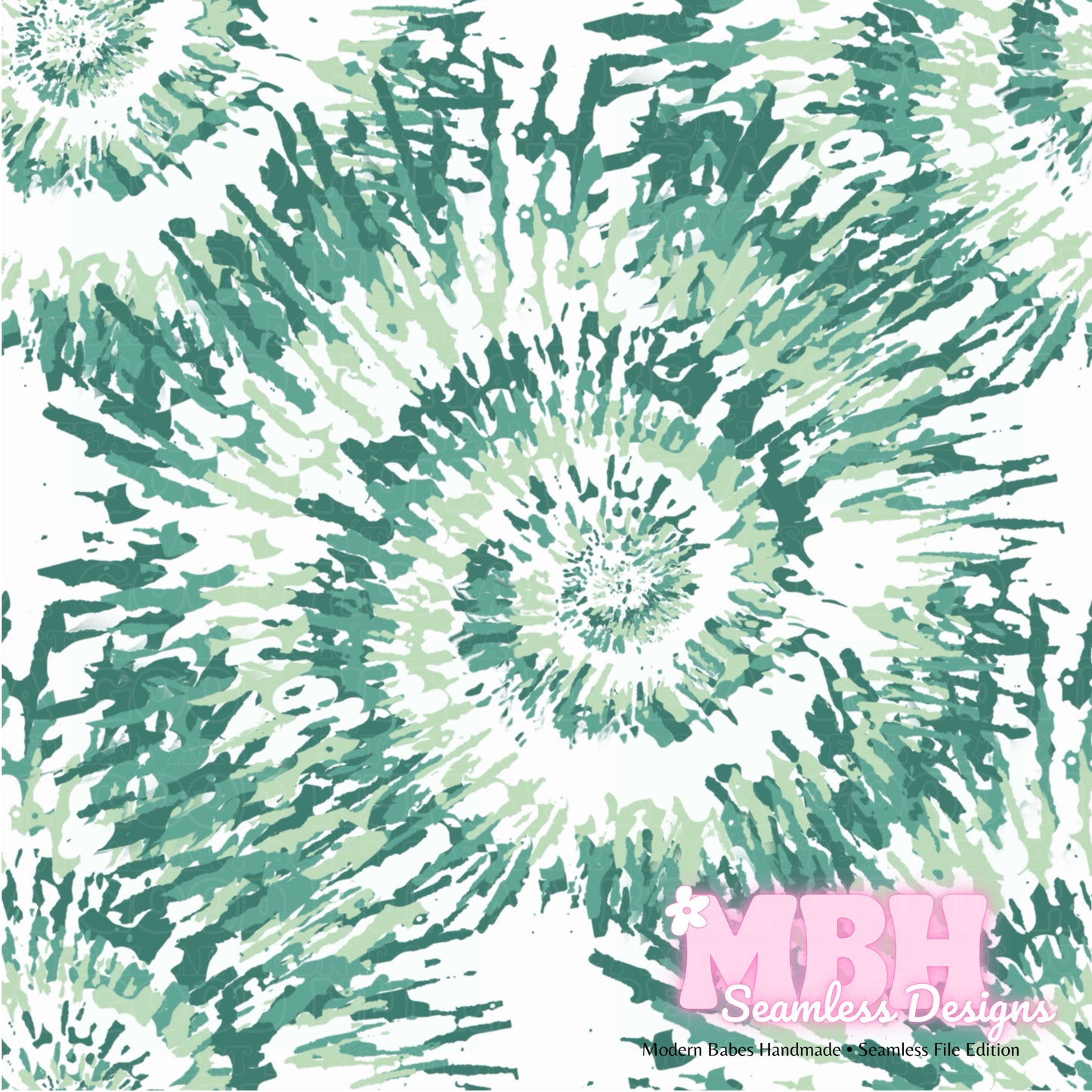 St. Patricks Day Tie Dye Seamless Pattern