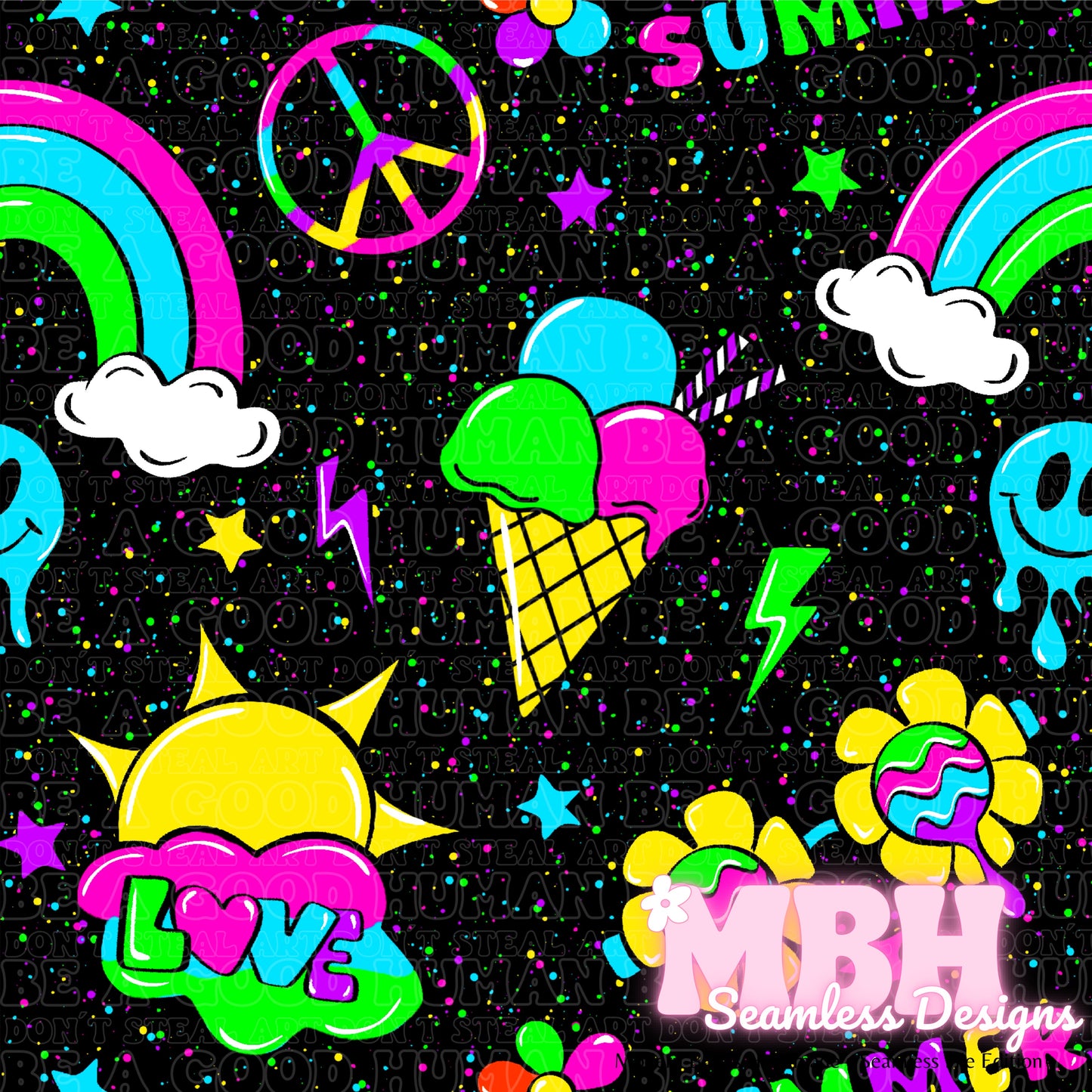 Neon Groovy Summer SWIM SAFE MULTIPLE COLORWAYS