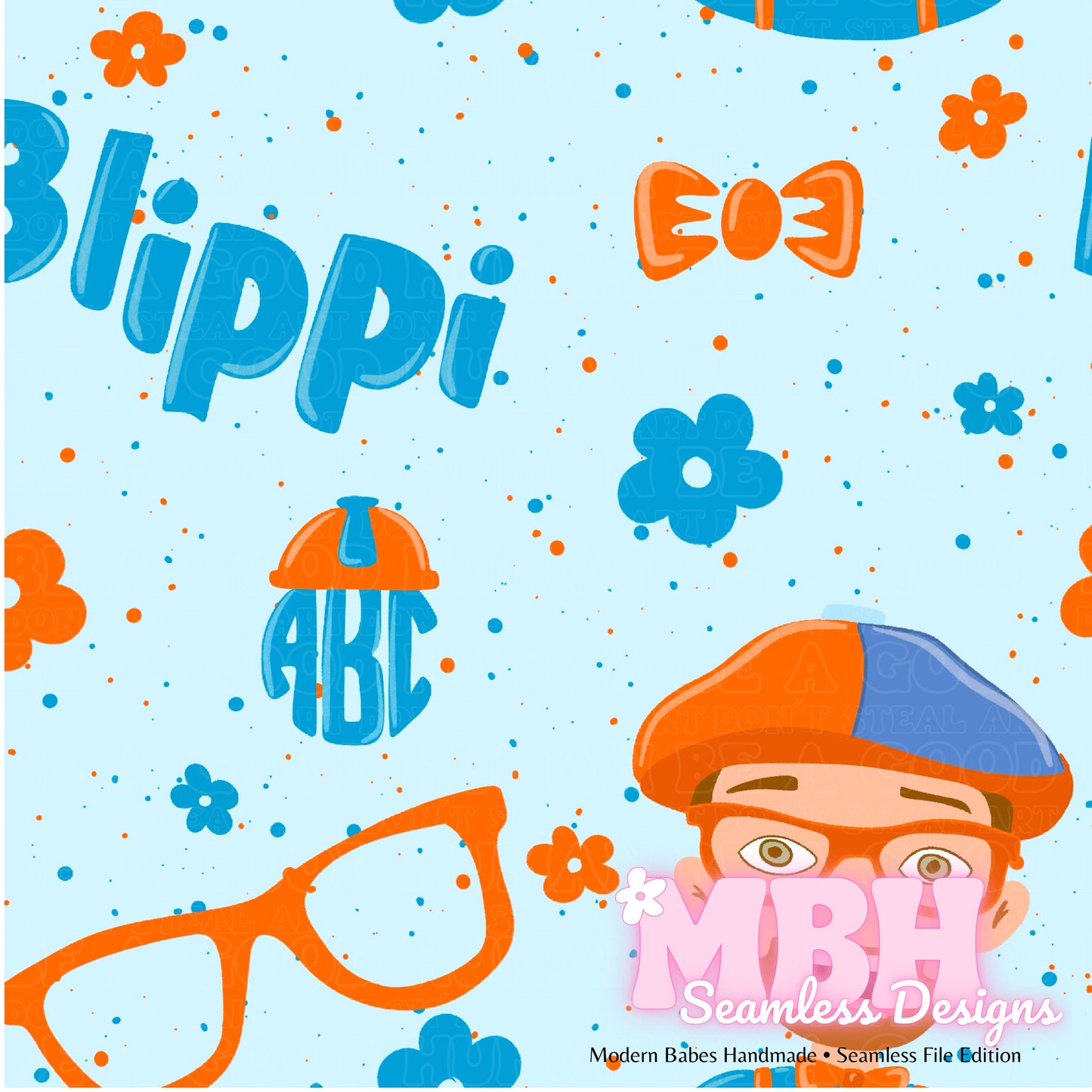 Floral Blippi SPEX Seamless Pattern MULTIPLE COLORWAYS