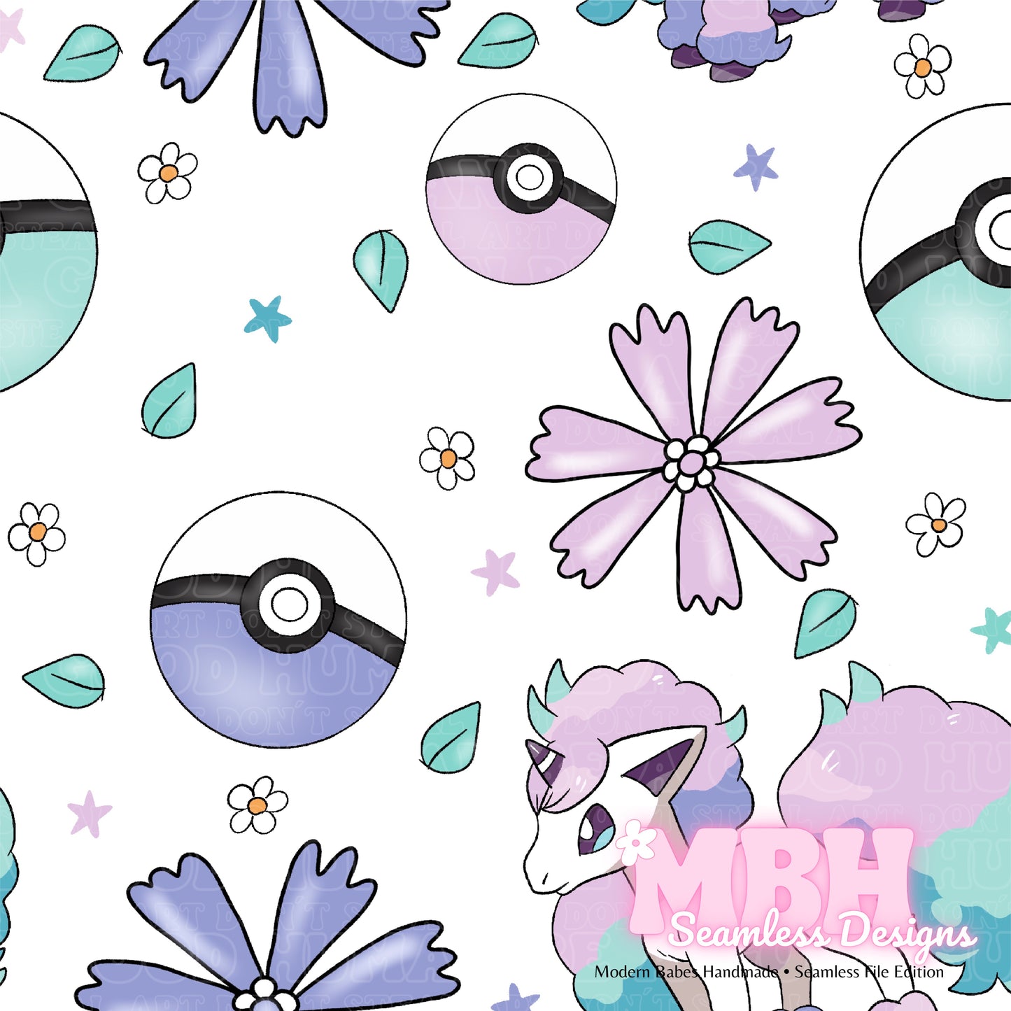 LIMITED Galarian Floral Seamless Pattern