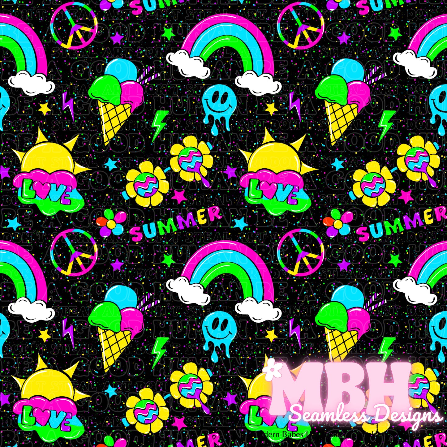 Neon Groovy Summer SWIM SAFE MULTIPLE COLORWAYS