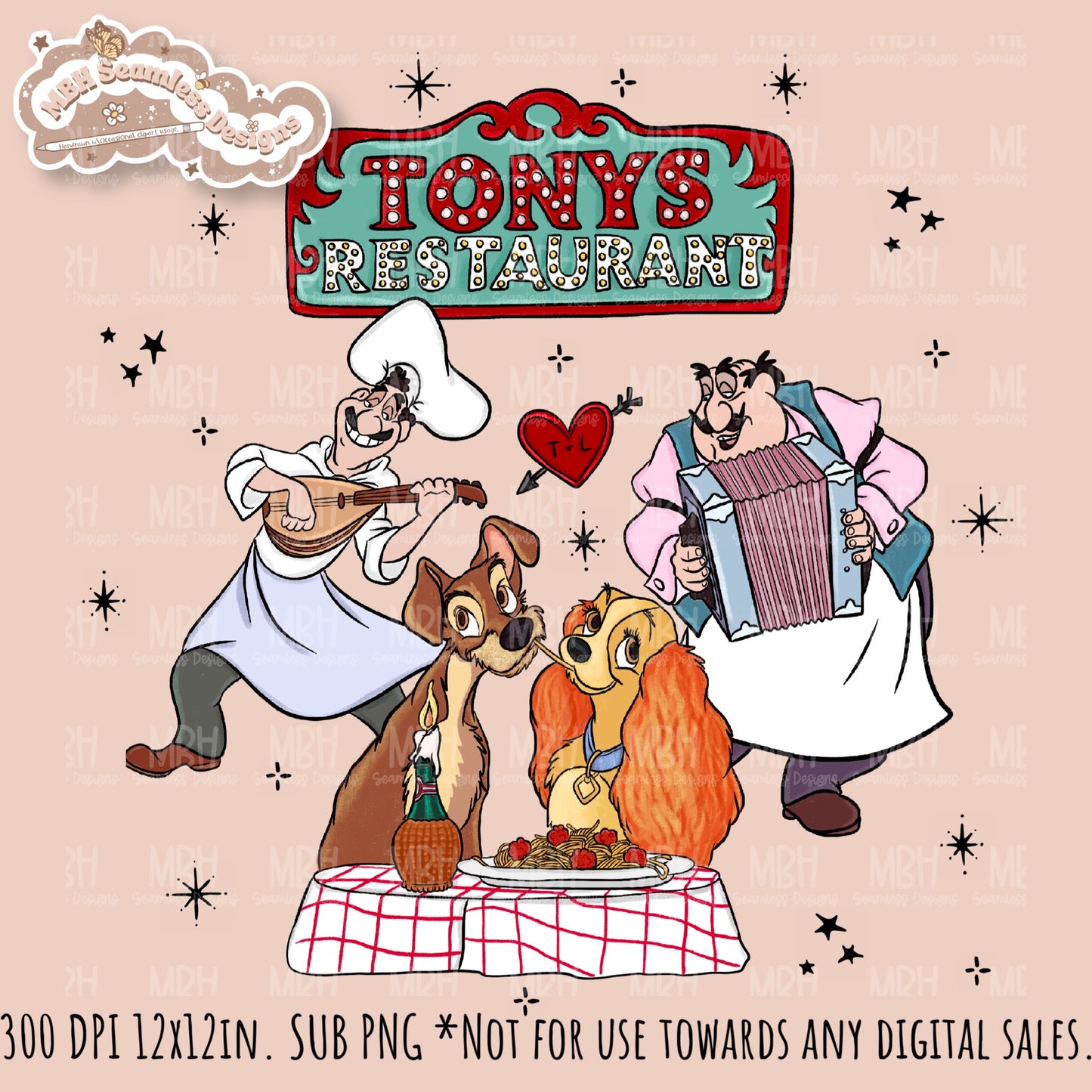 Bella Note L&T Seamless Pattern // PNG // Multiple Colorway Options