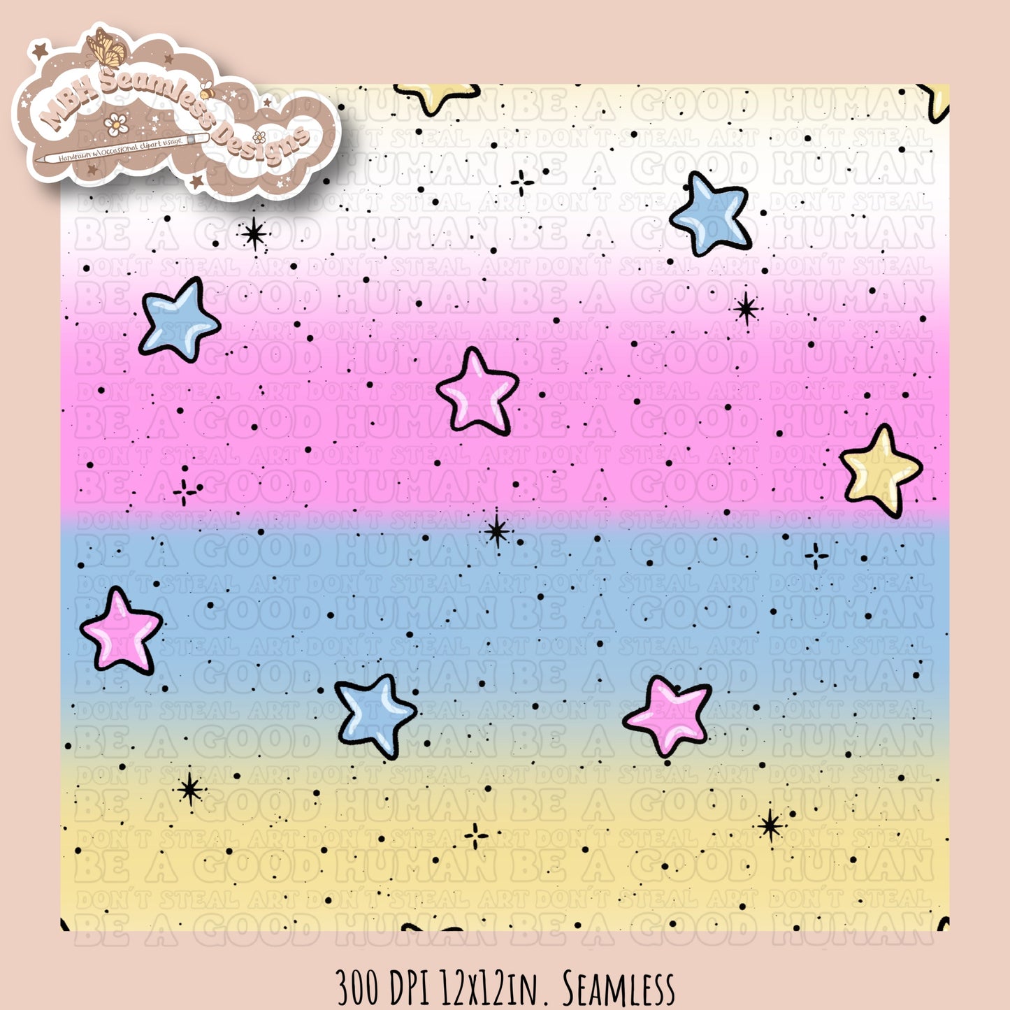 Lilo Stitch Summer Floral Seamless Pattern & PNG MULTIPLE COLORWAY OPTIONS