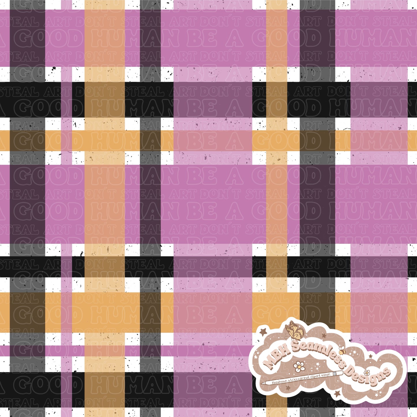 Witchy Ghouls Seamless & Plaid Coords