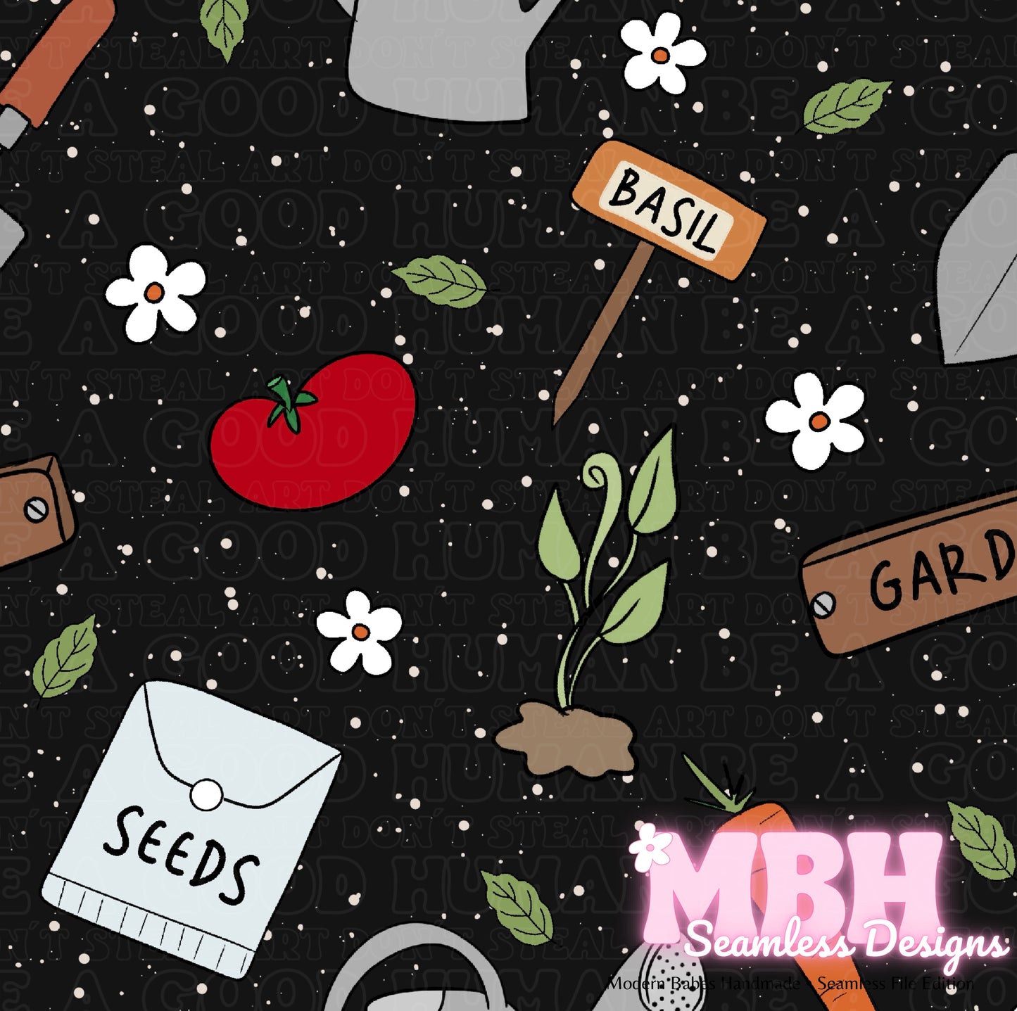 Spring Garden ASSORTED COLORWAYS Seamless Pattern
