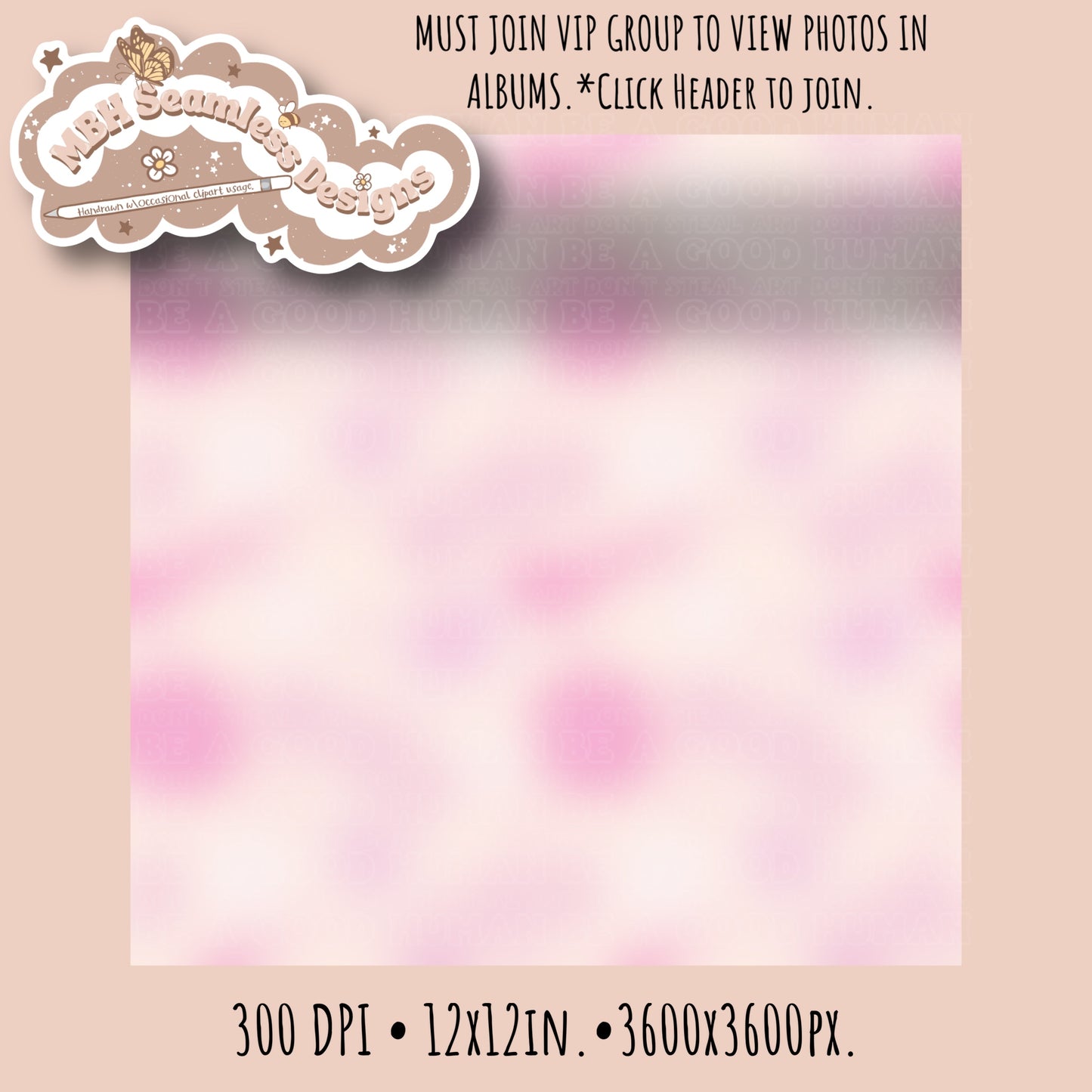 VIP EXCLUSIVE Pink Swoosh Seamless Pattern
