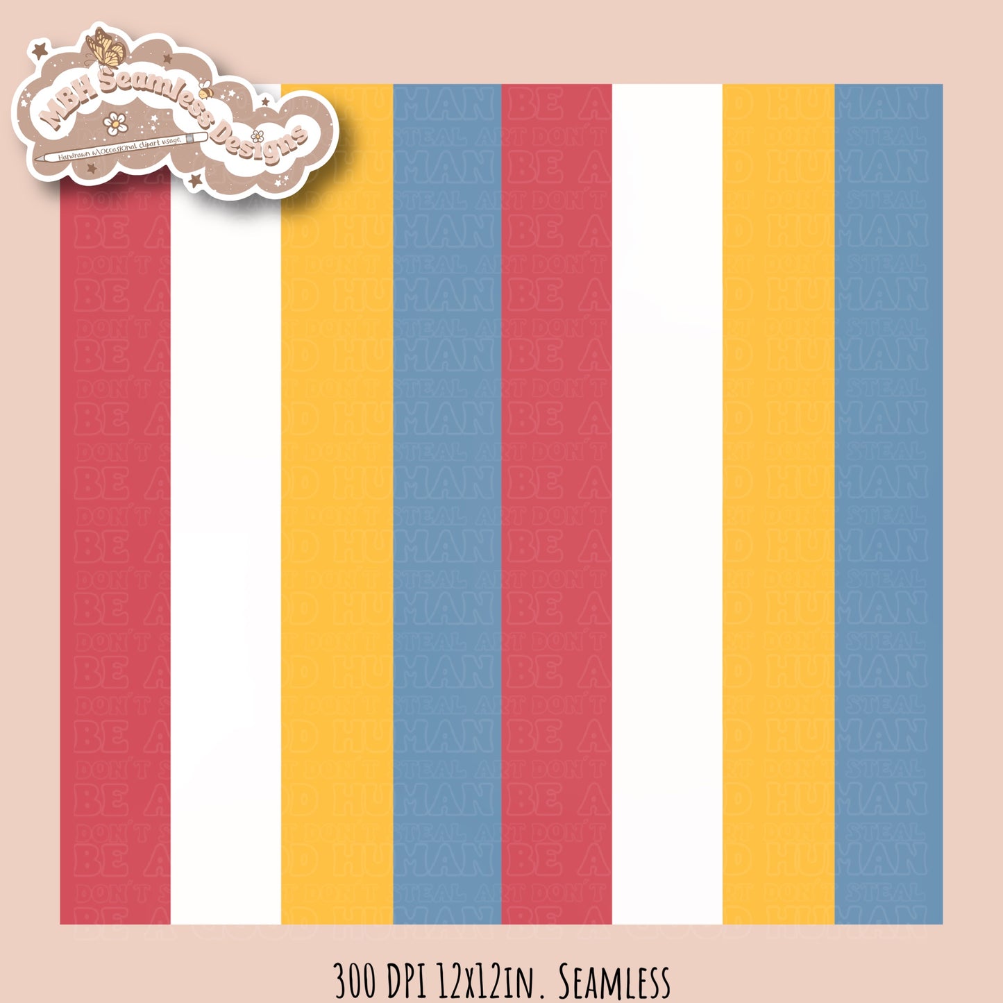 Lilo Stitch Beach Seamless Pattern & PNG MULTIPLE COLORWAY OPTIONS
