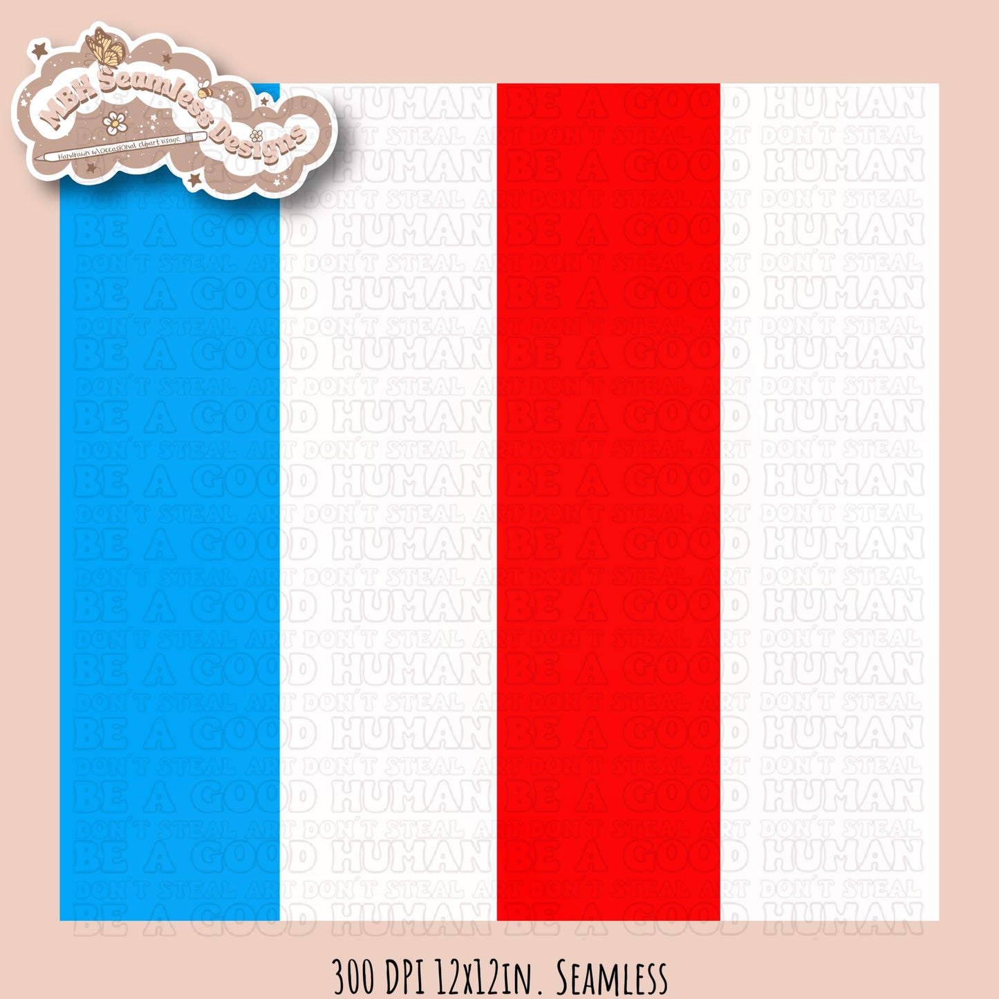 Starry Bomb Pops Seamless Pattern MULTIPLE COLORWAY OPTIONS