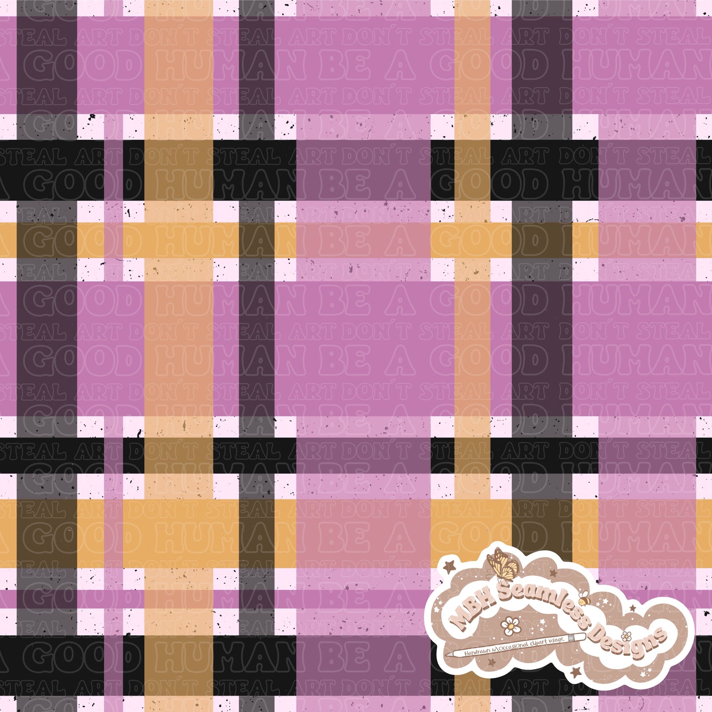 Witchy Ghouls Seamless & Plaid Coords