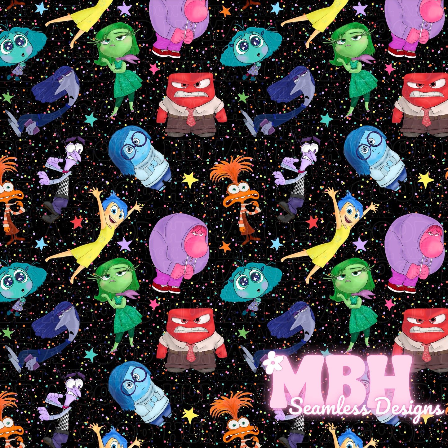 Emotions 2 Spex Seamless Pattern MULTIPLE COLORWAYS