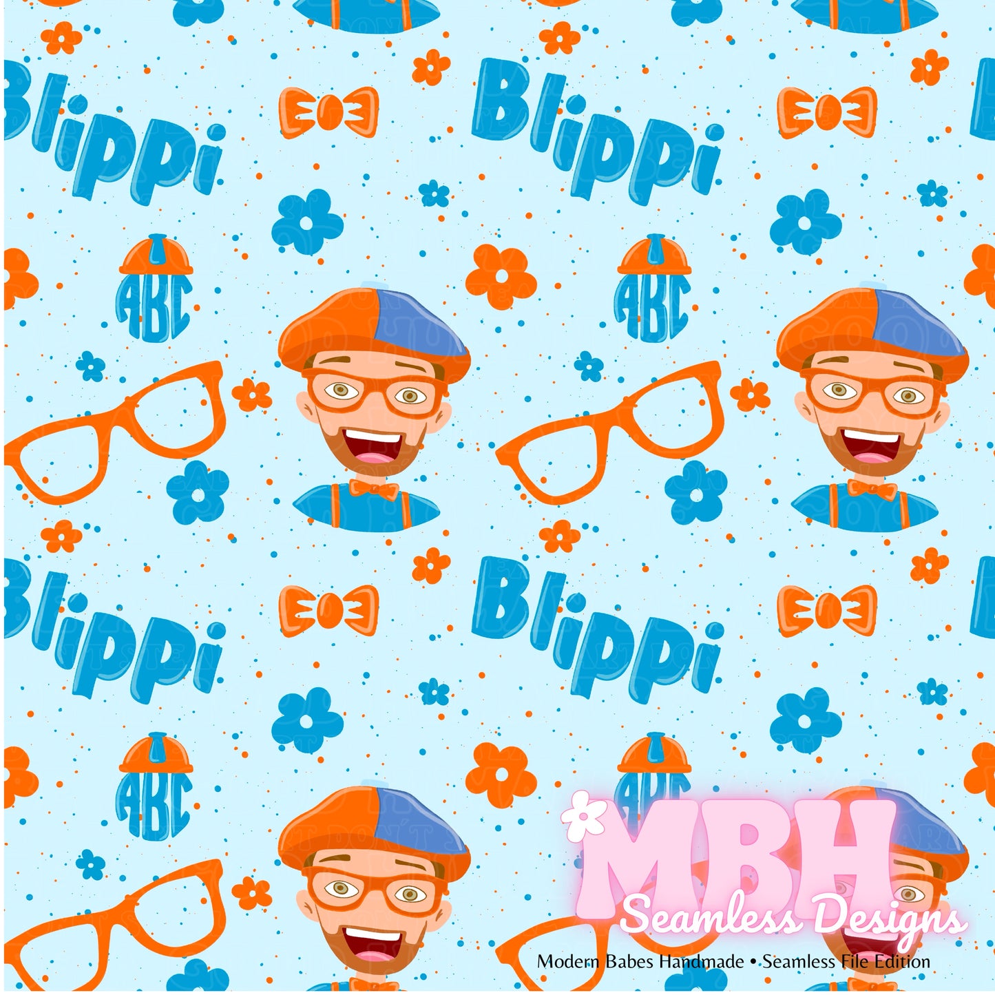 Floral Blippi SPEX Seamless Pattern MULTIPLE COLORWAYS