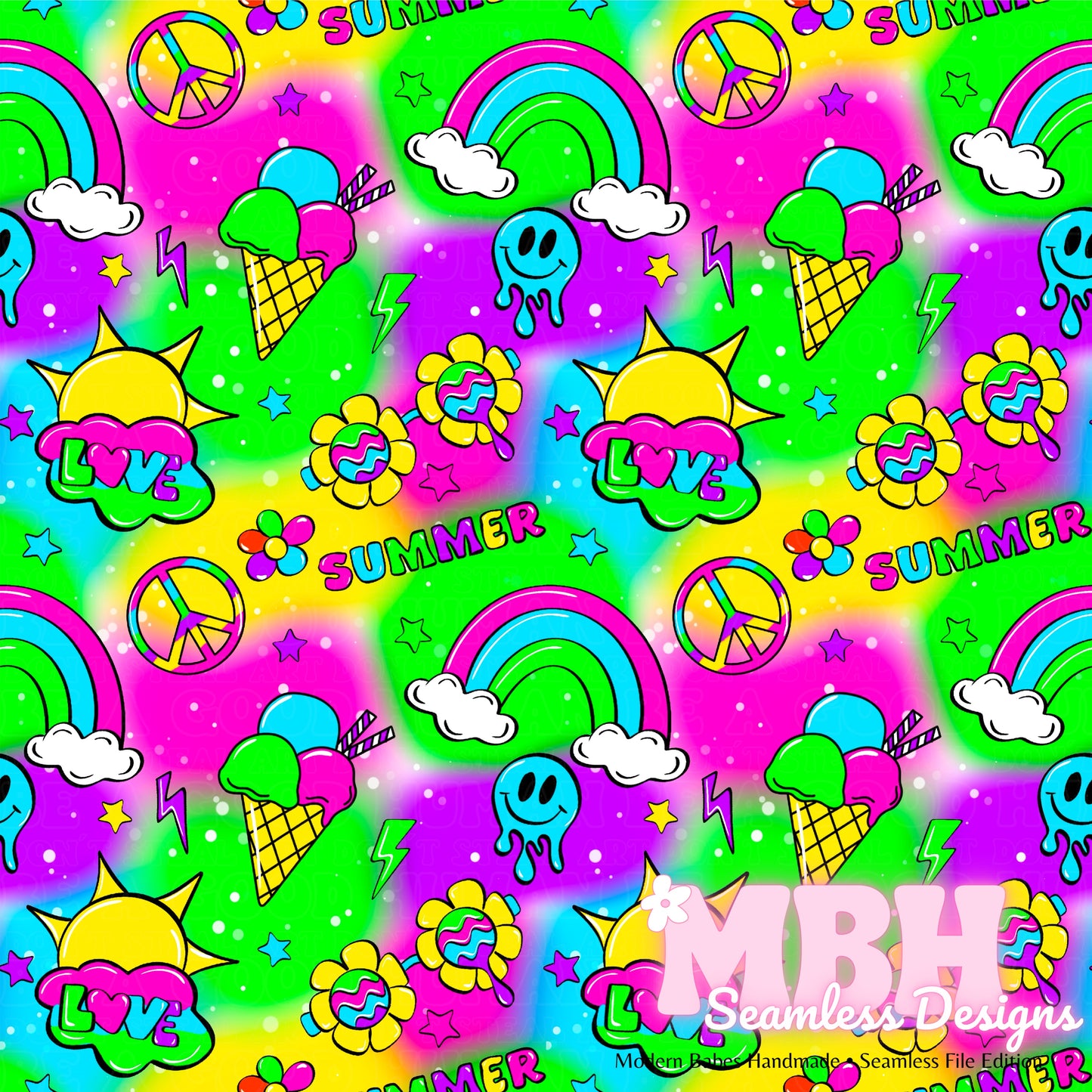 Neon Groovy Summer SWIM SAFE MULTIPLE COLORWAYS