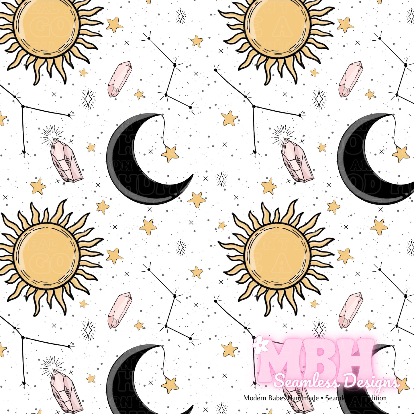 Starry Celestial Seamless Pattern
