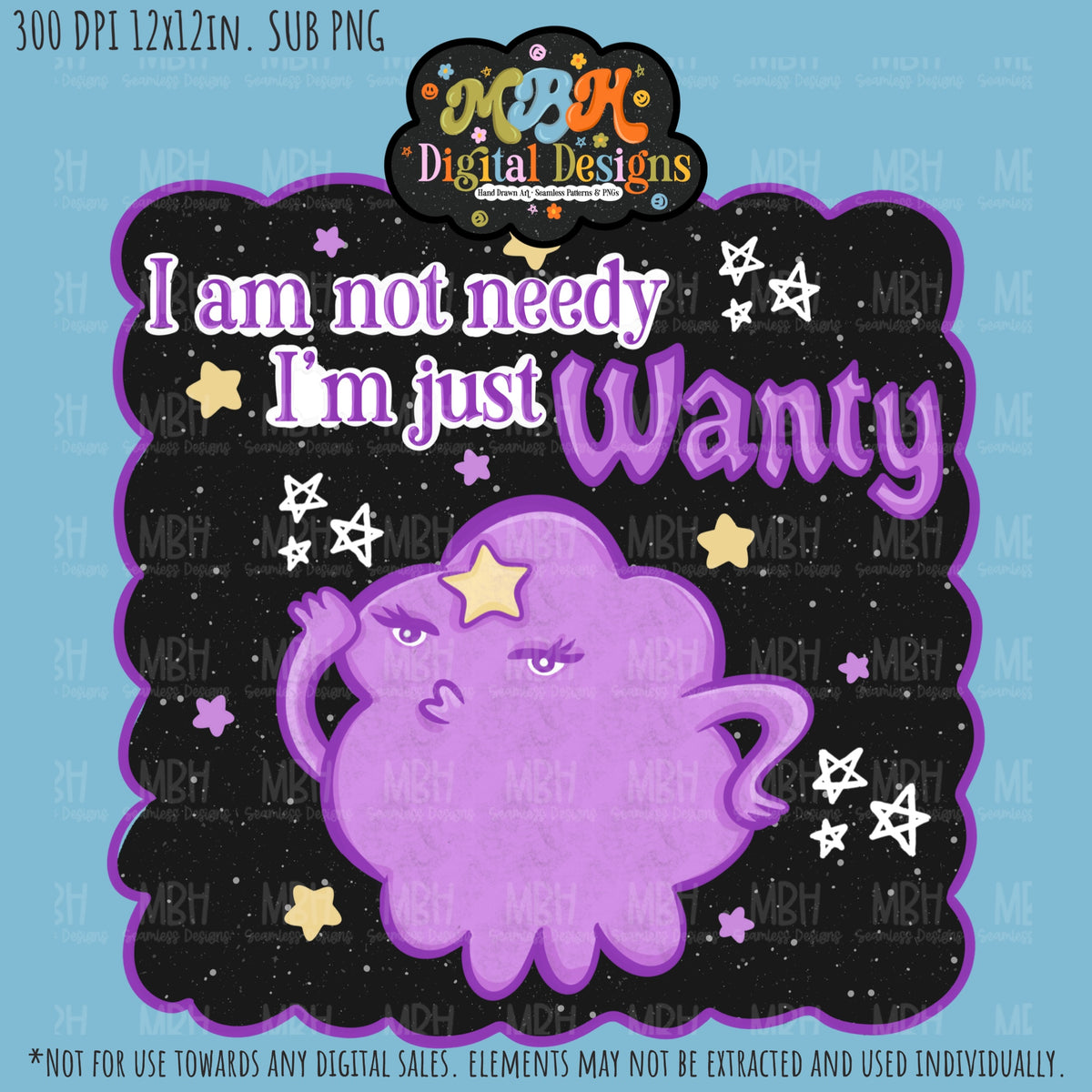 Wanty Pincess Sublimation PNG
