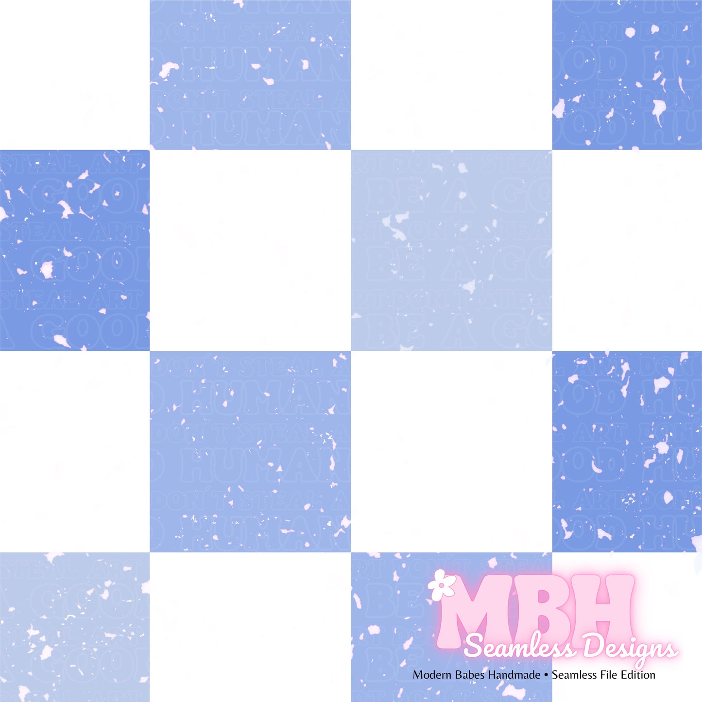 Distressed Checkerboard Assorted Colors Seamless Patterns