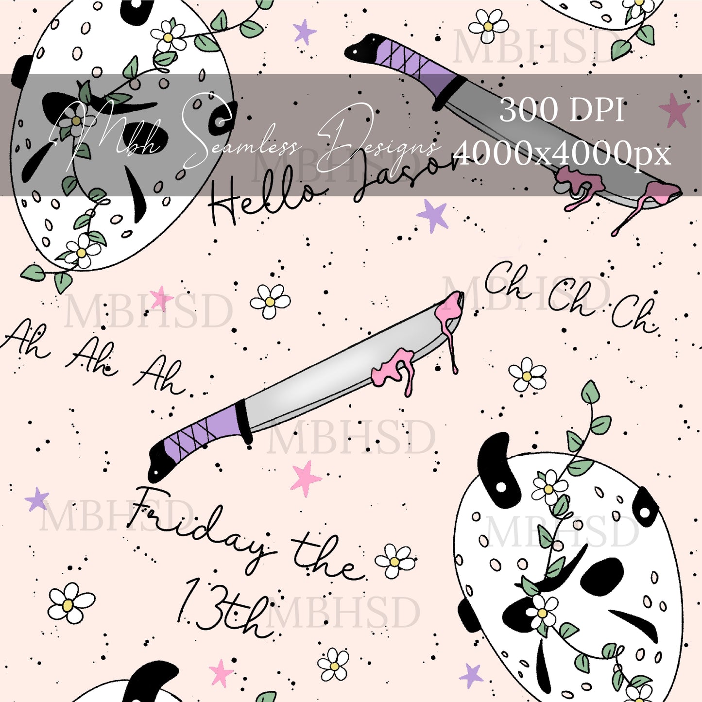 Boho Jason Floral Seamless Pattern