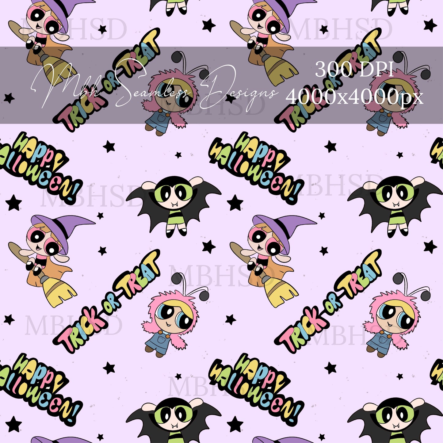 PPG Trick or Treat Seamless Pattern