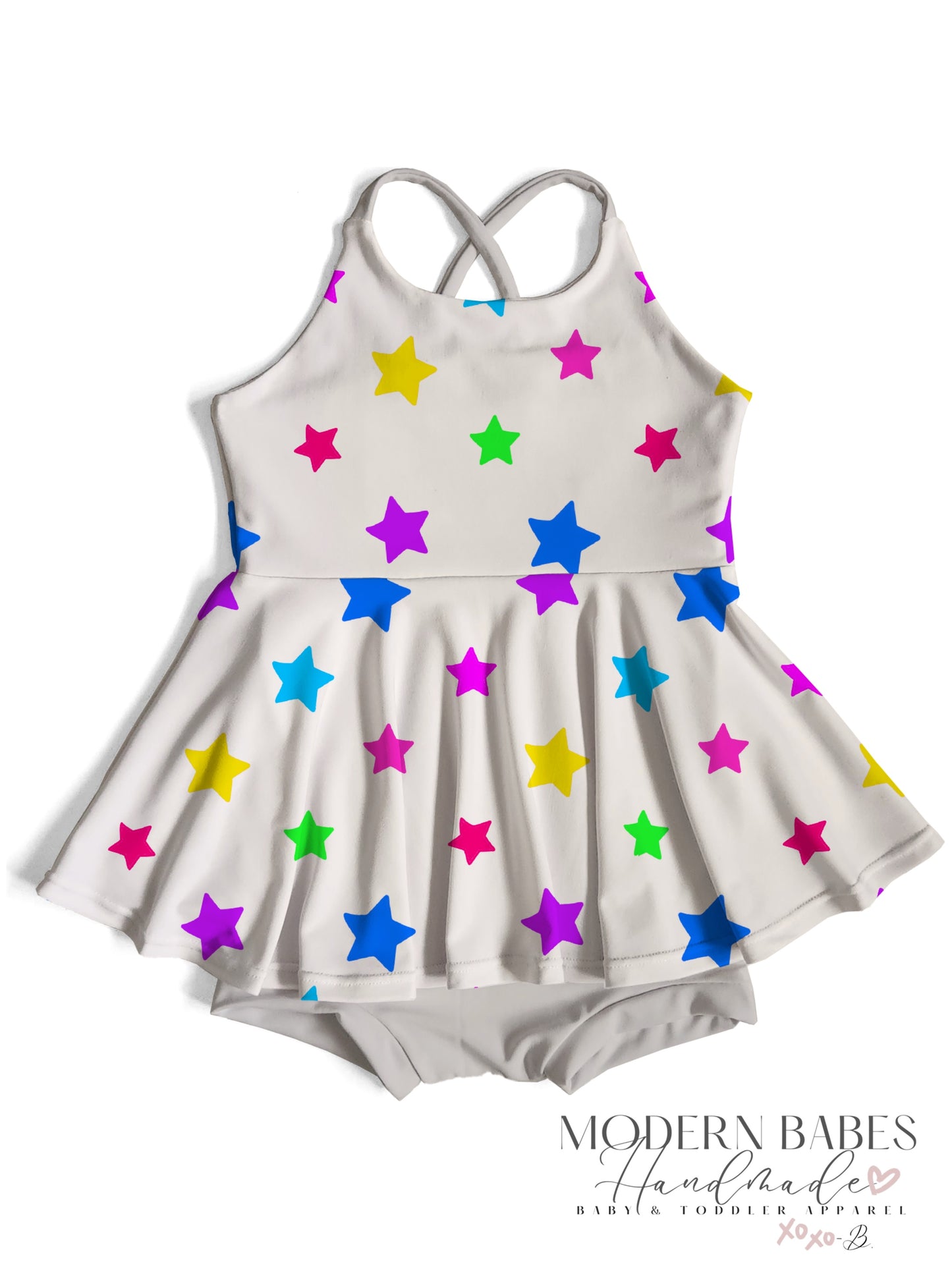 Neon Stars Seamless Pattern