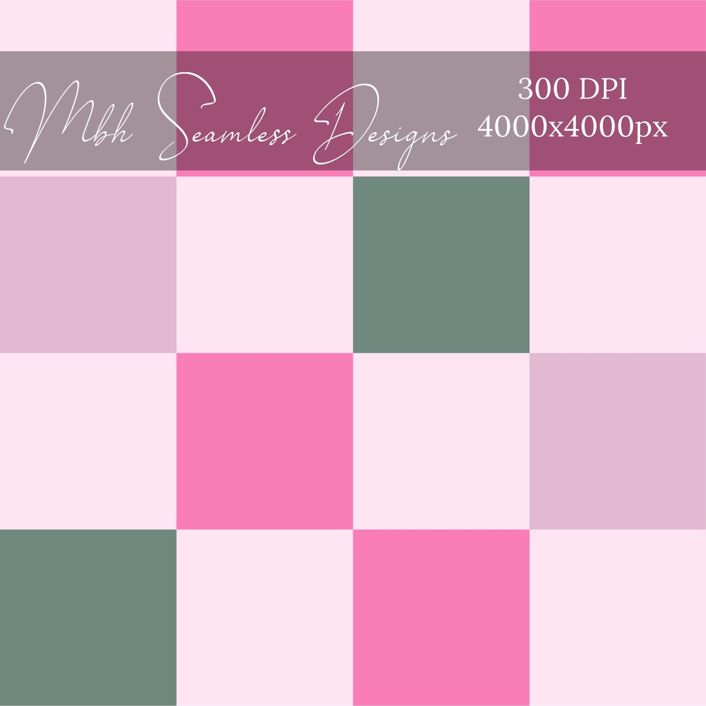 Summer Pink Floral Fields Seamless Pattern