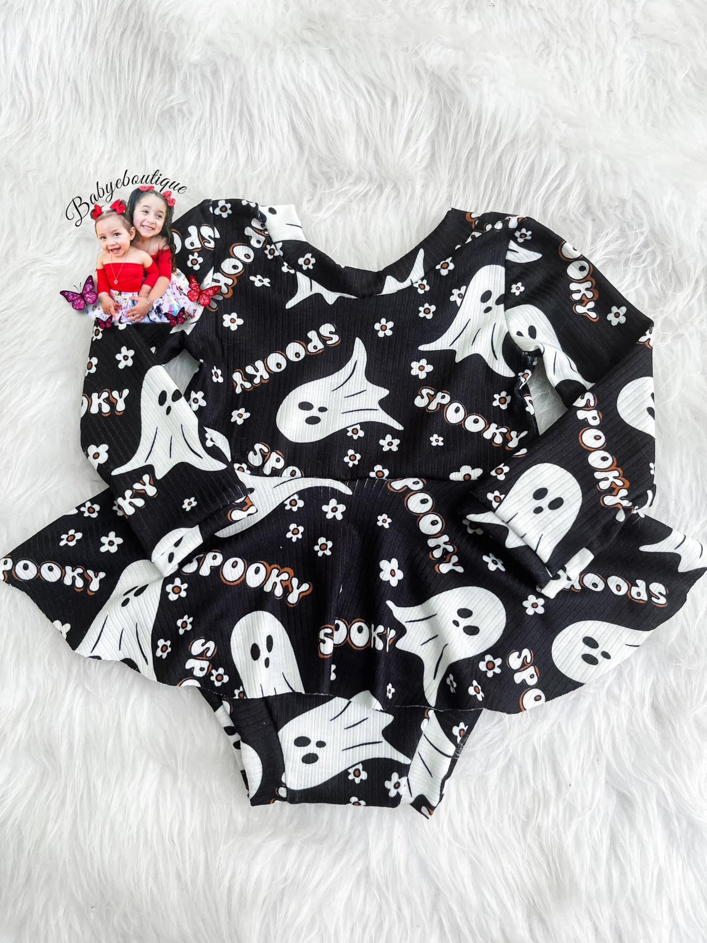 Spooky Daisy Ghouls Seamless Pattern