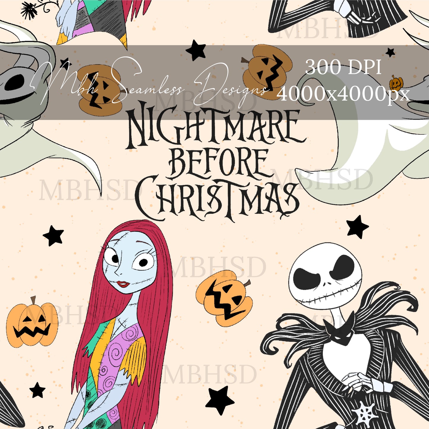 NBC Jack o Lanterns Seamless Pattern