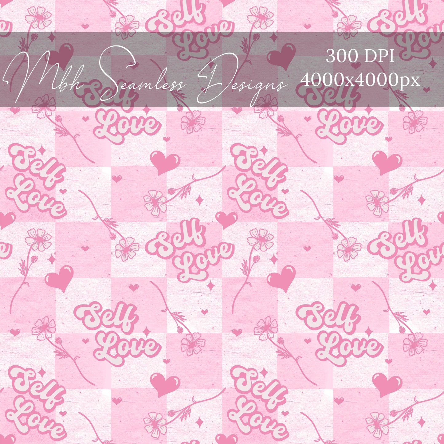 Self Love Seamless Pattern
