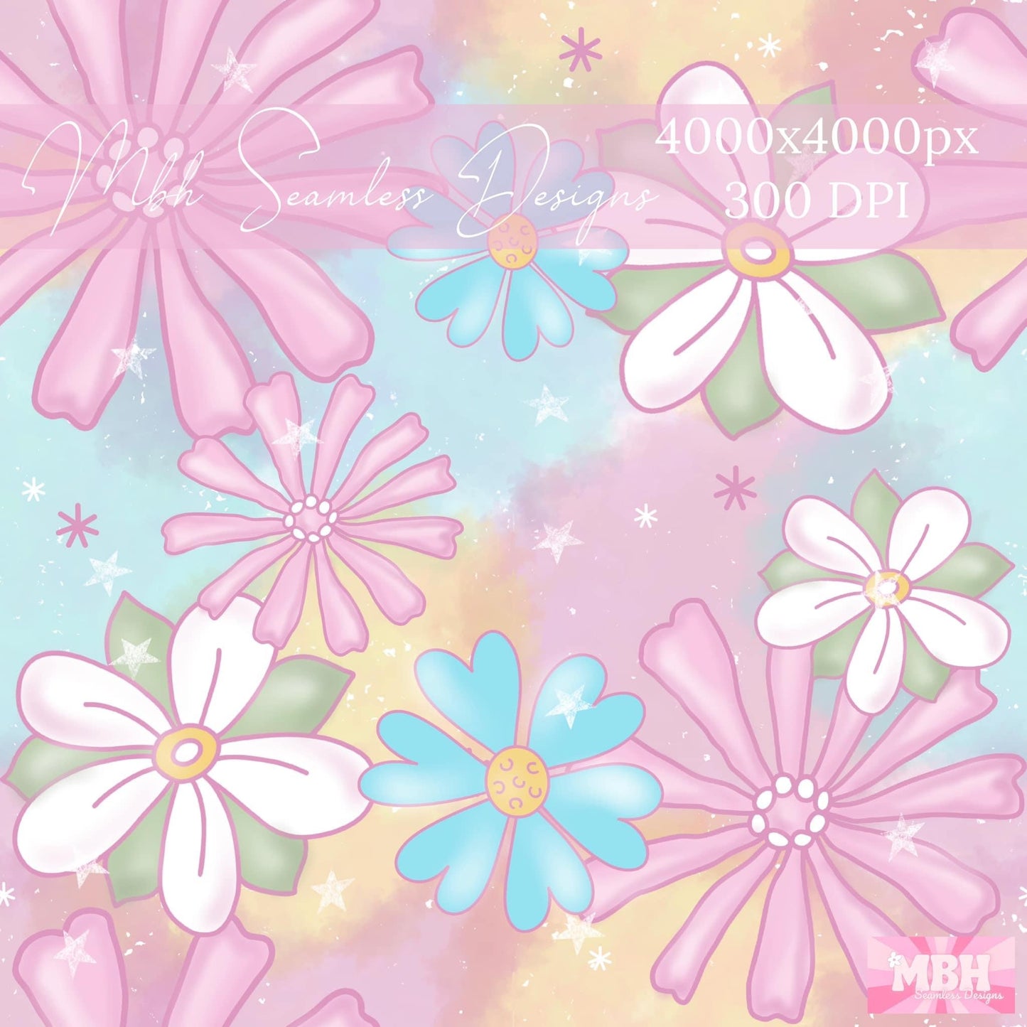 Dreamy Floral Seamless Pattern