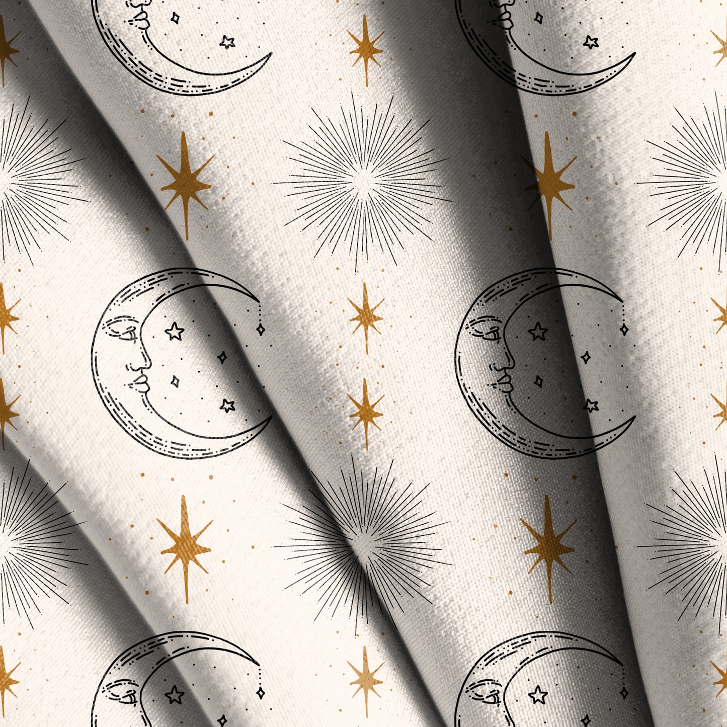Celestial Moon Seamless Pattern